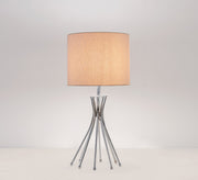 Table lamp with gold shade and silver base - Vitrine Furniture - Lighting