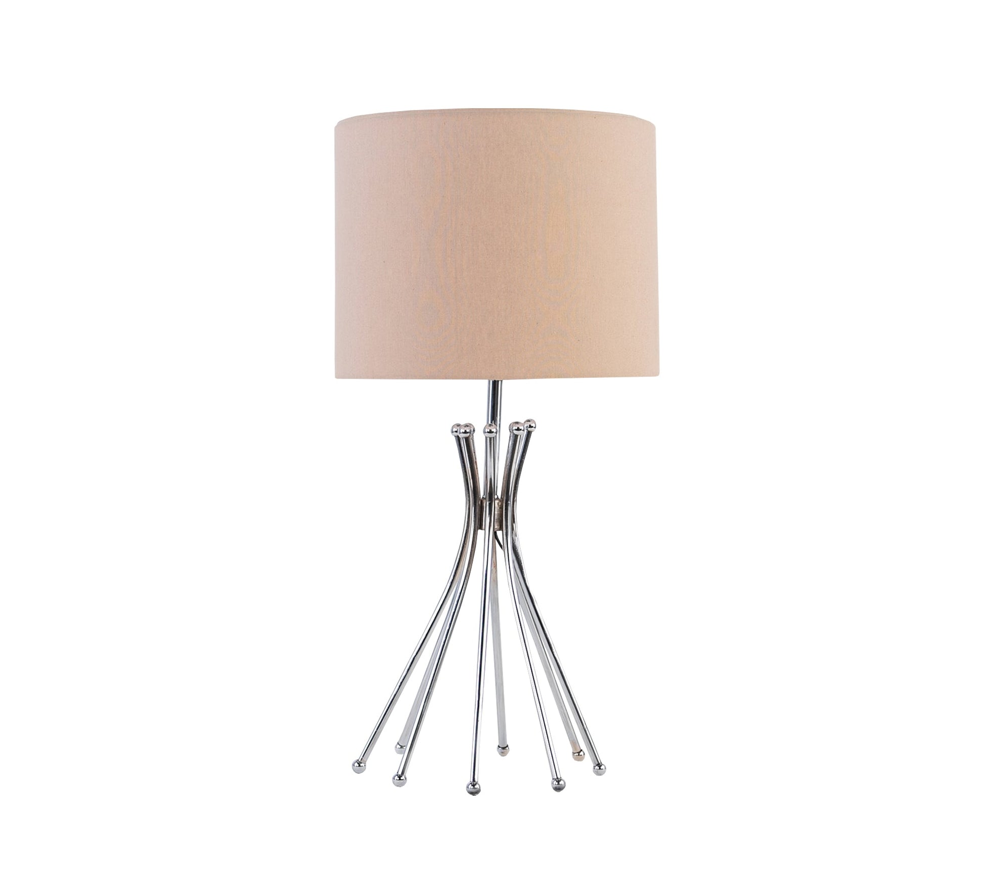 Table lamp with gold shade and silver base - Vitrine Furniture - Lighting