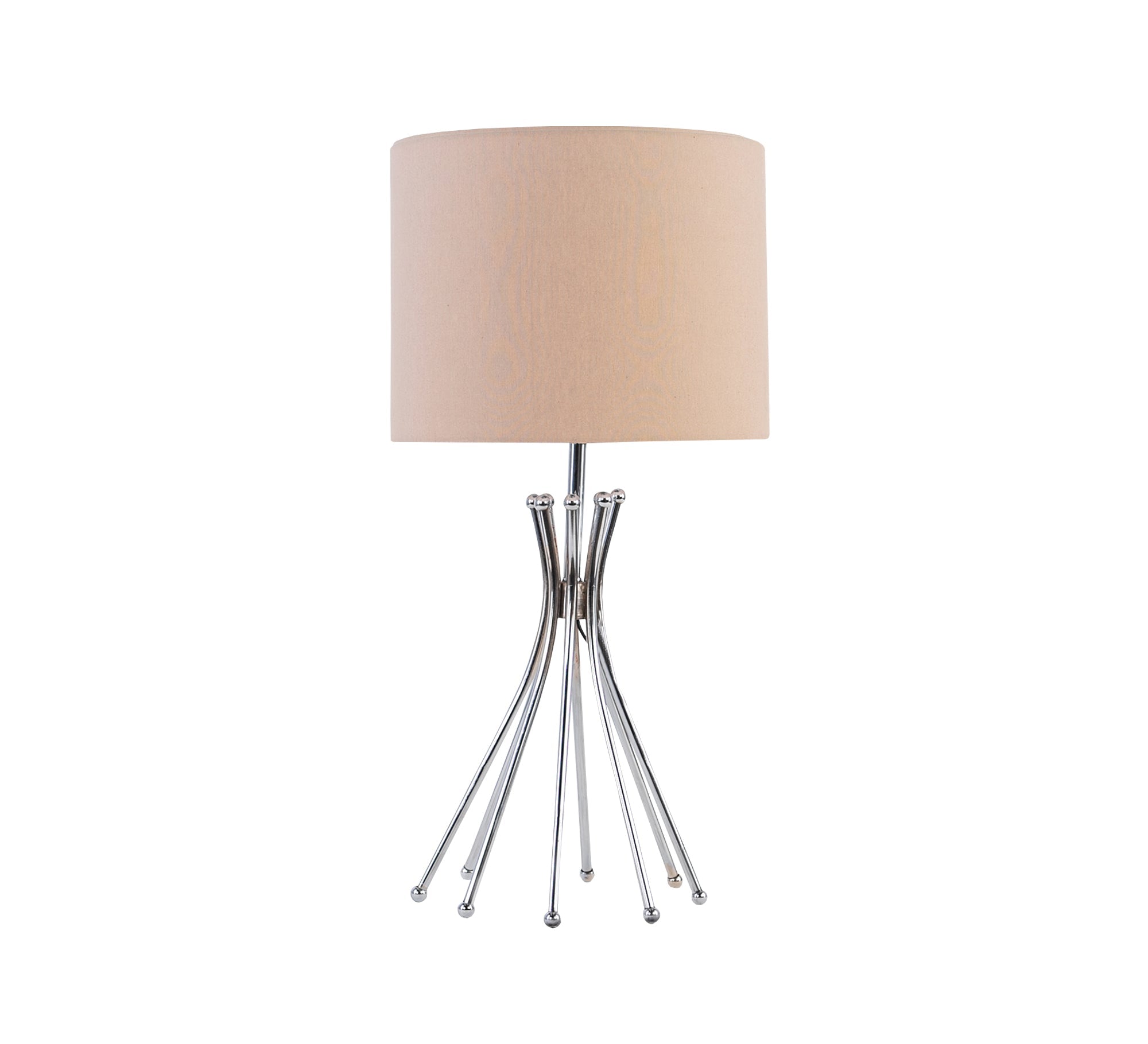 Table lamp with gold shade and silver base - Vitrine Furniture - Lighting