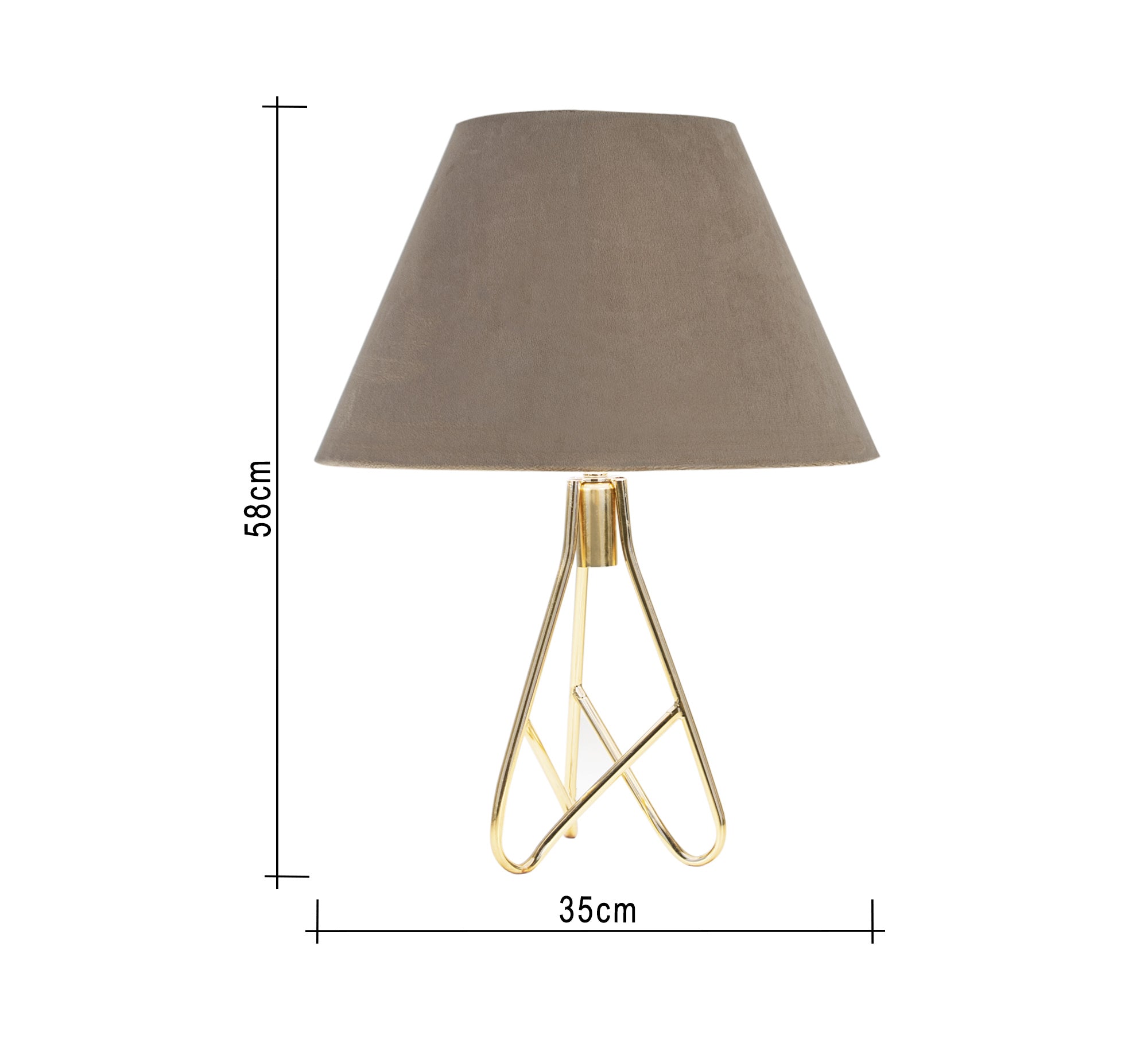 Table Lamp with Sturdy Metal Legs - Vitrine Furniture - Lighting