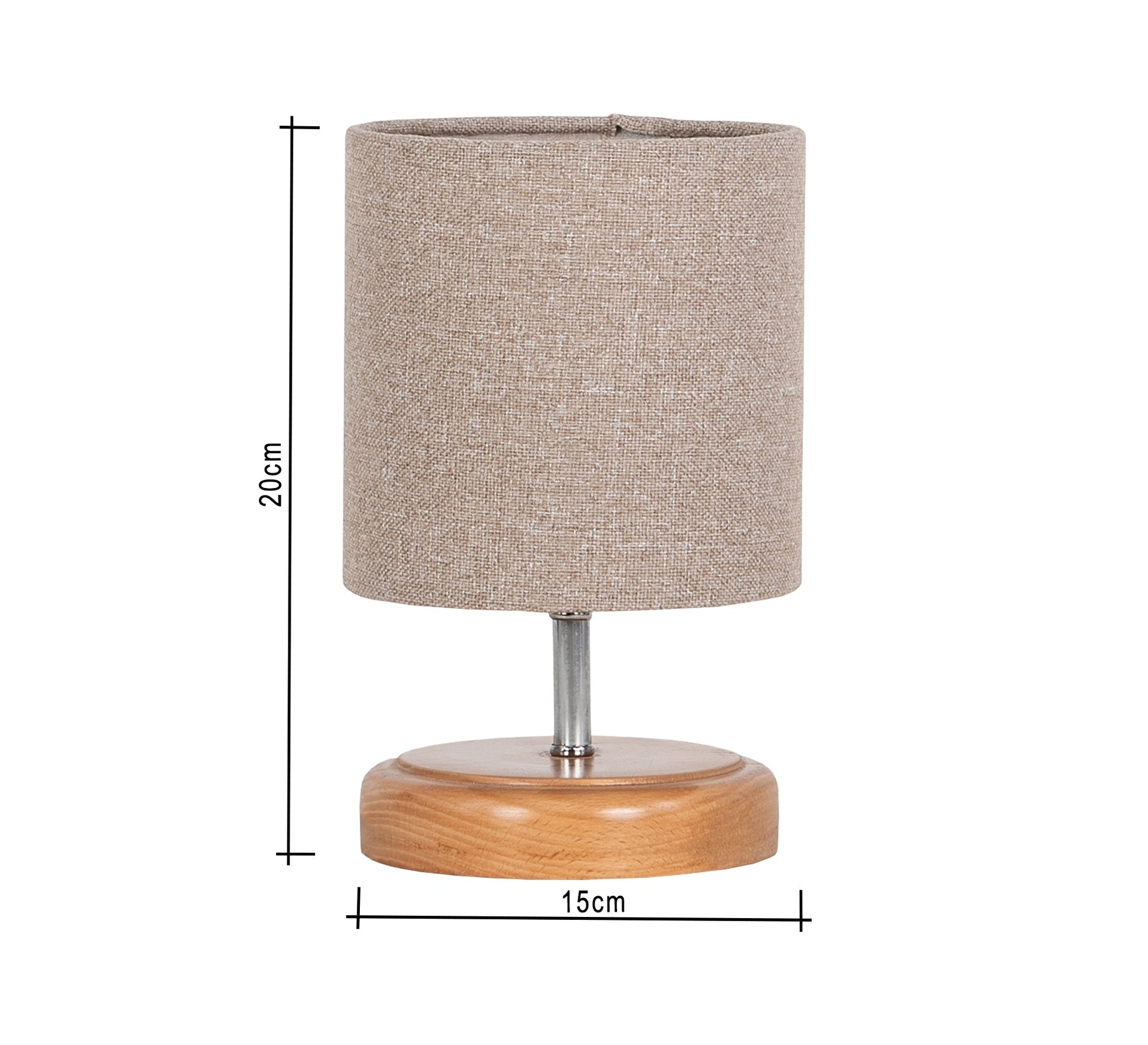 table lamp with wooden base - Vitrine Furniture - Lighting