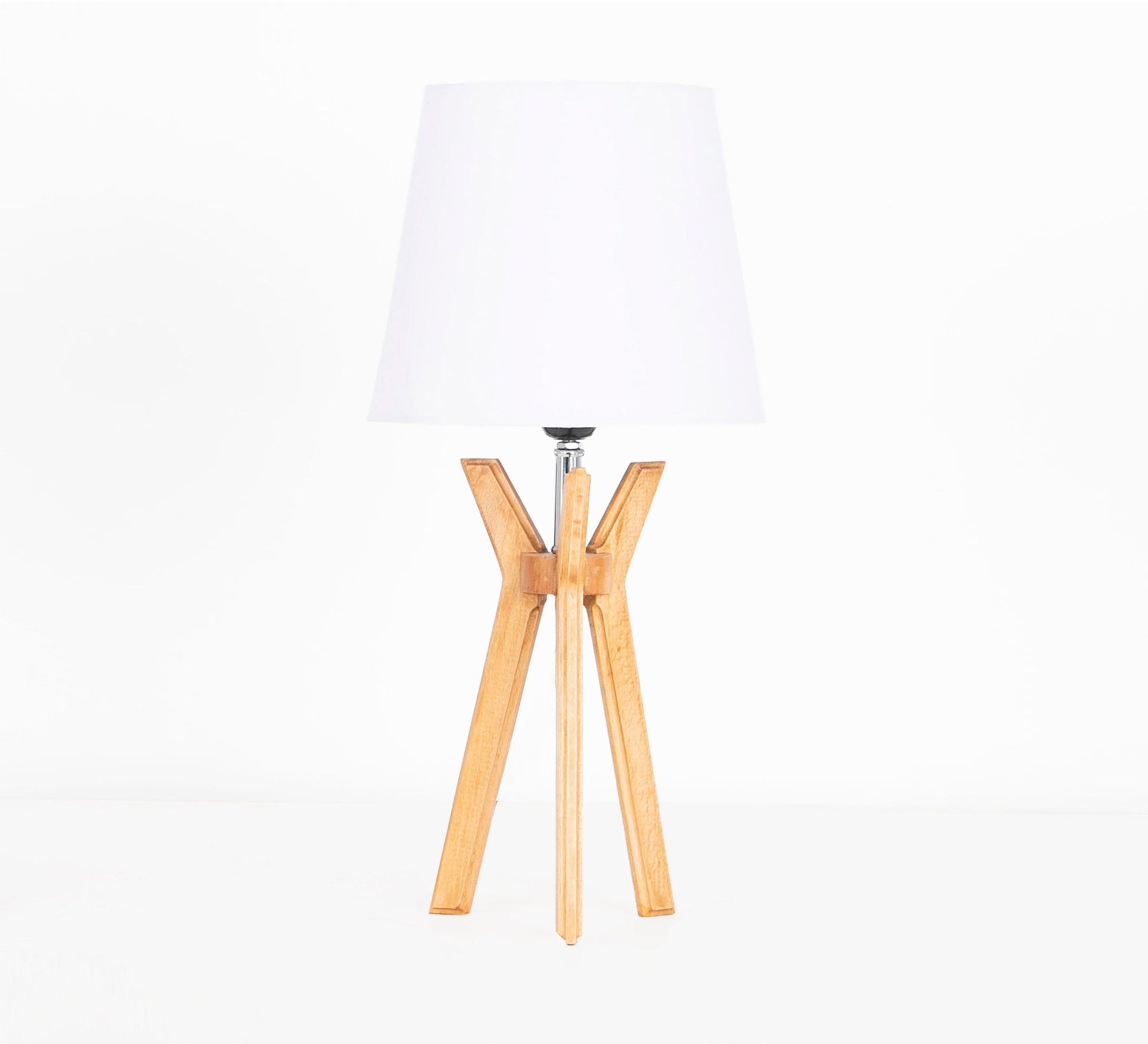 Table lighting unit with a beech base - Vitrine Furniture - Lighting