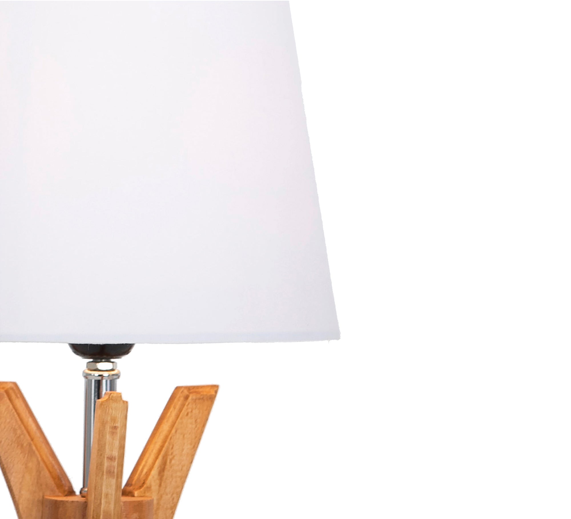 Table lighting unit with a beech base - Vitrine Furniture - Lighting