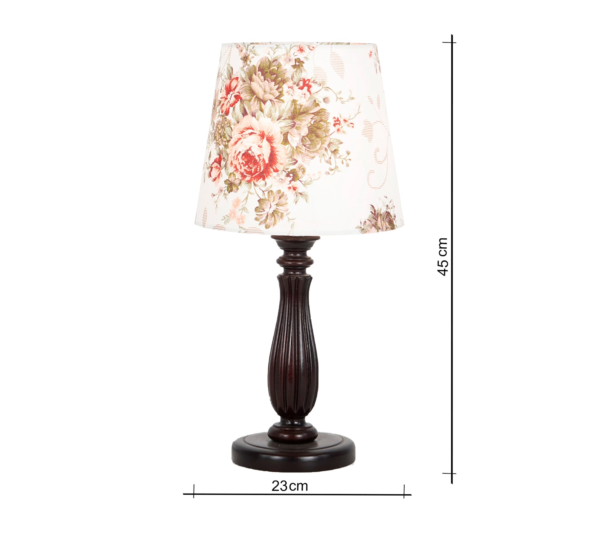 Table lighting unit with a classic beech base - Vitrine Furniture - Lighting