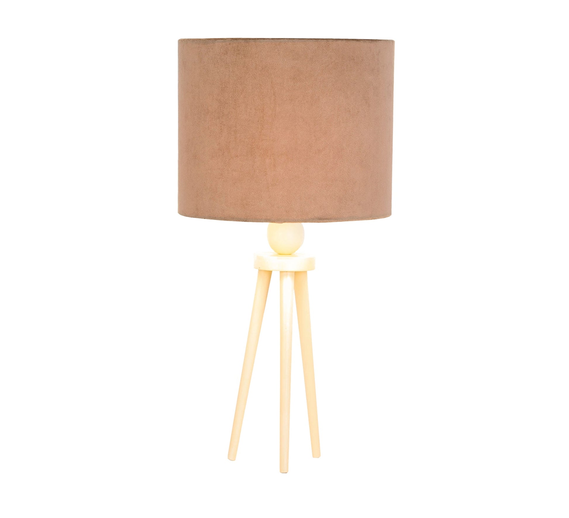 Table lighting unit with a three - legged beech base - Vitrine Furniture - Lighting