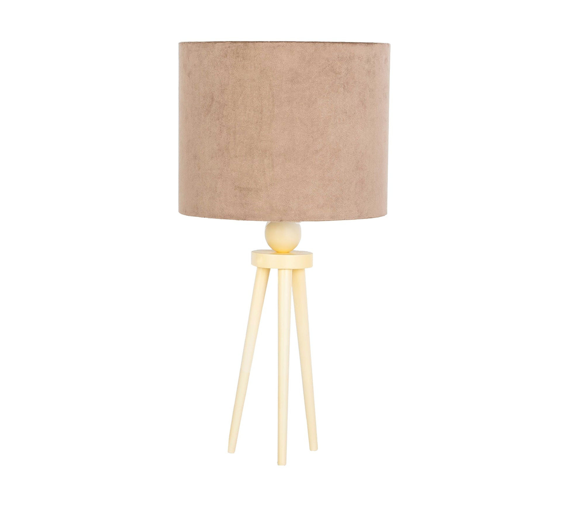 Table lighting unit with a three - legged beech base - Vitrine Furniture - Lighting