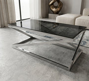 Table with a repeating Z - letter chassis - Vitrine Furniture - Coffee Tables