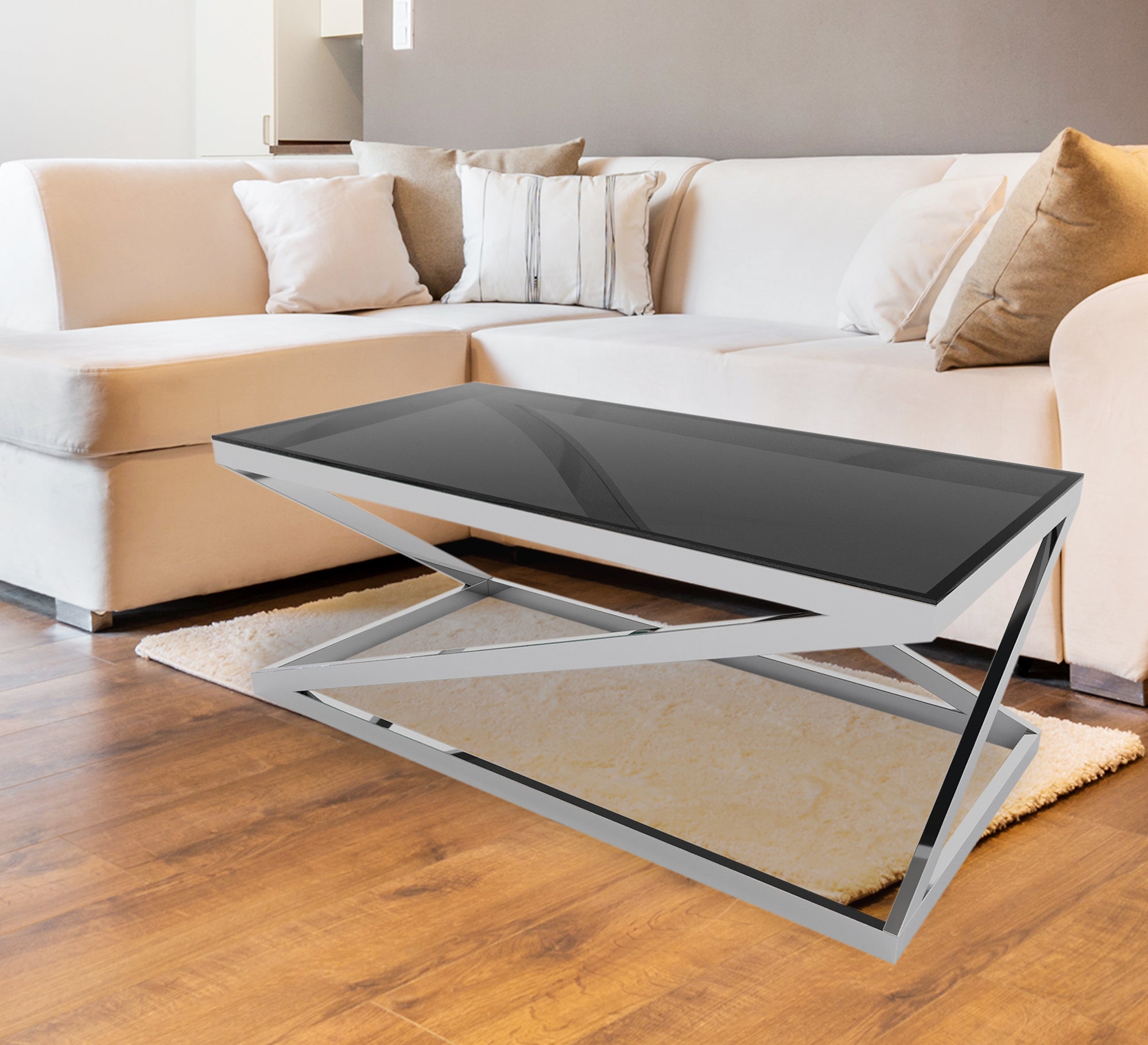 Table with a repeating Z - letter chassis - Vitrine Furniture - Furniture