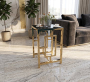 Table with steel sticks, overlapping beams - Vitrine Furniture - Side Tables