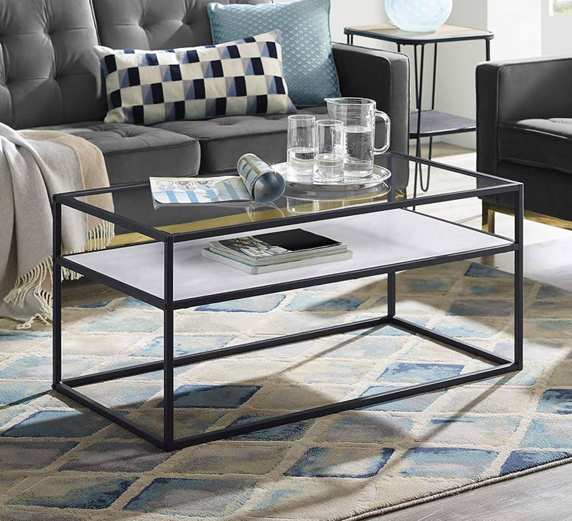 Table with two different material surfaces - Vitrine Furniture - Furniture