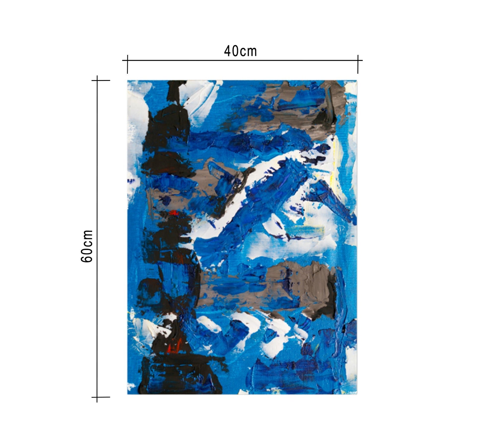Tableau colored with shades of blue - Vitrine Furniture - Décor