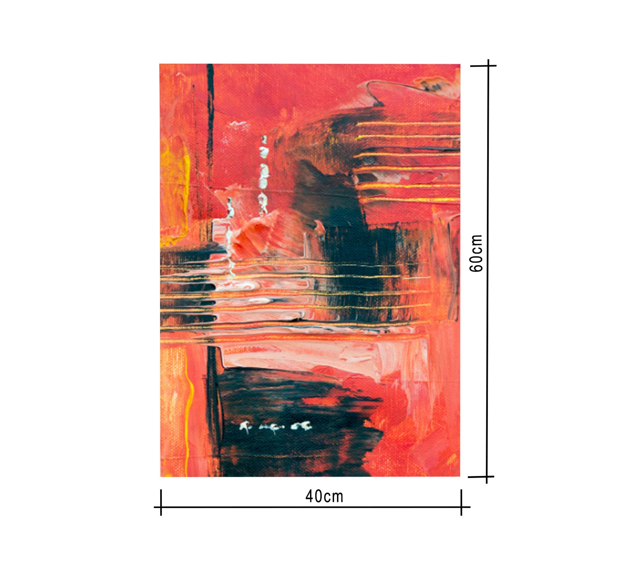 Tableau for drawings in black and orange - Vitrine Furniture - Décor