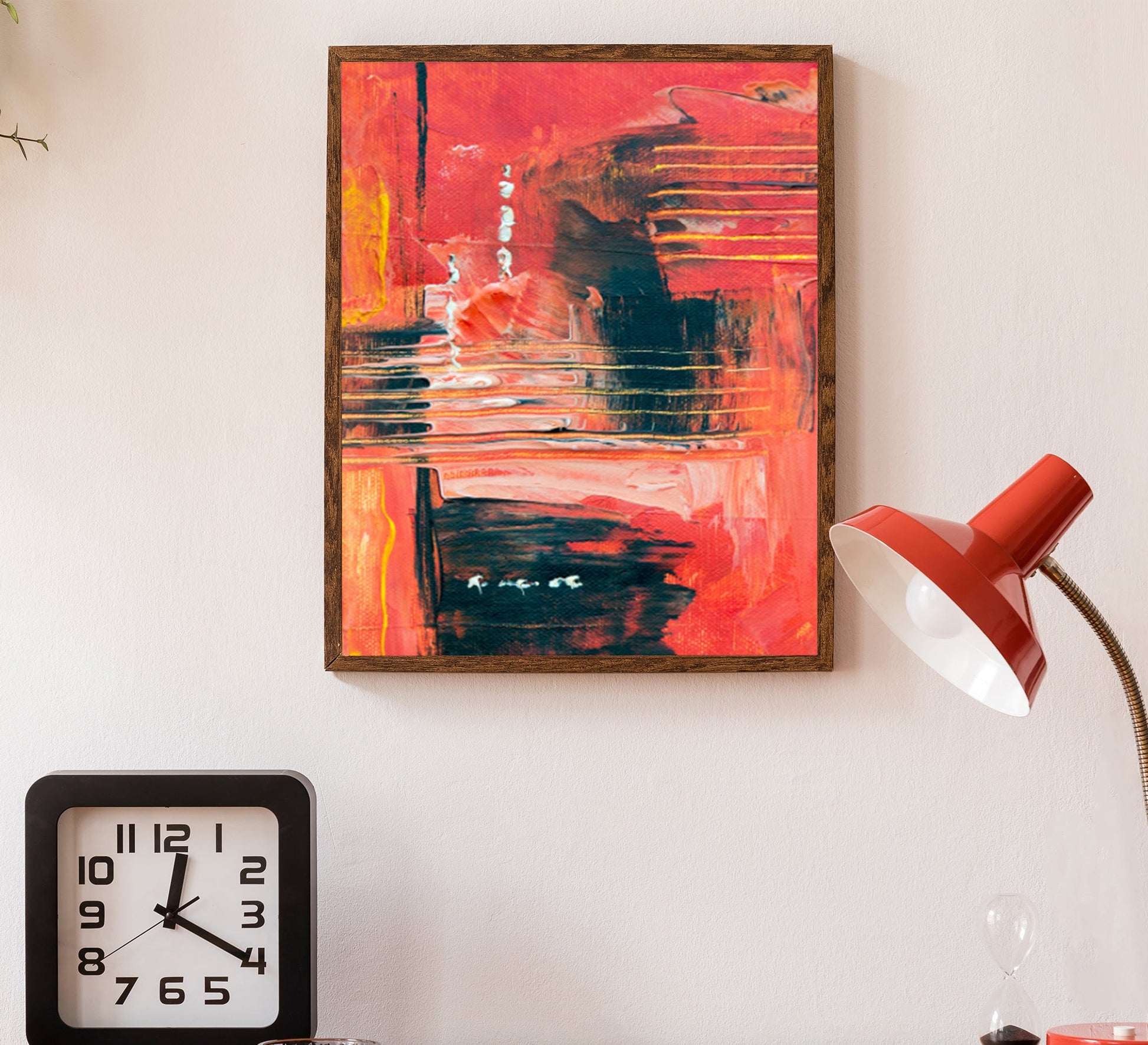 Tableau for drawings in black and orange - Vitrine Furniture - Décor