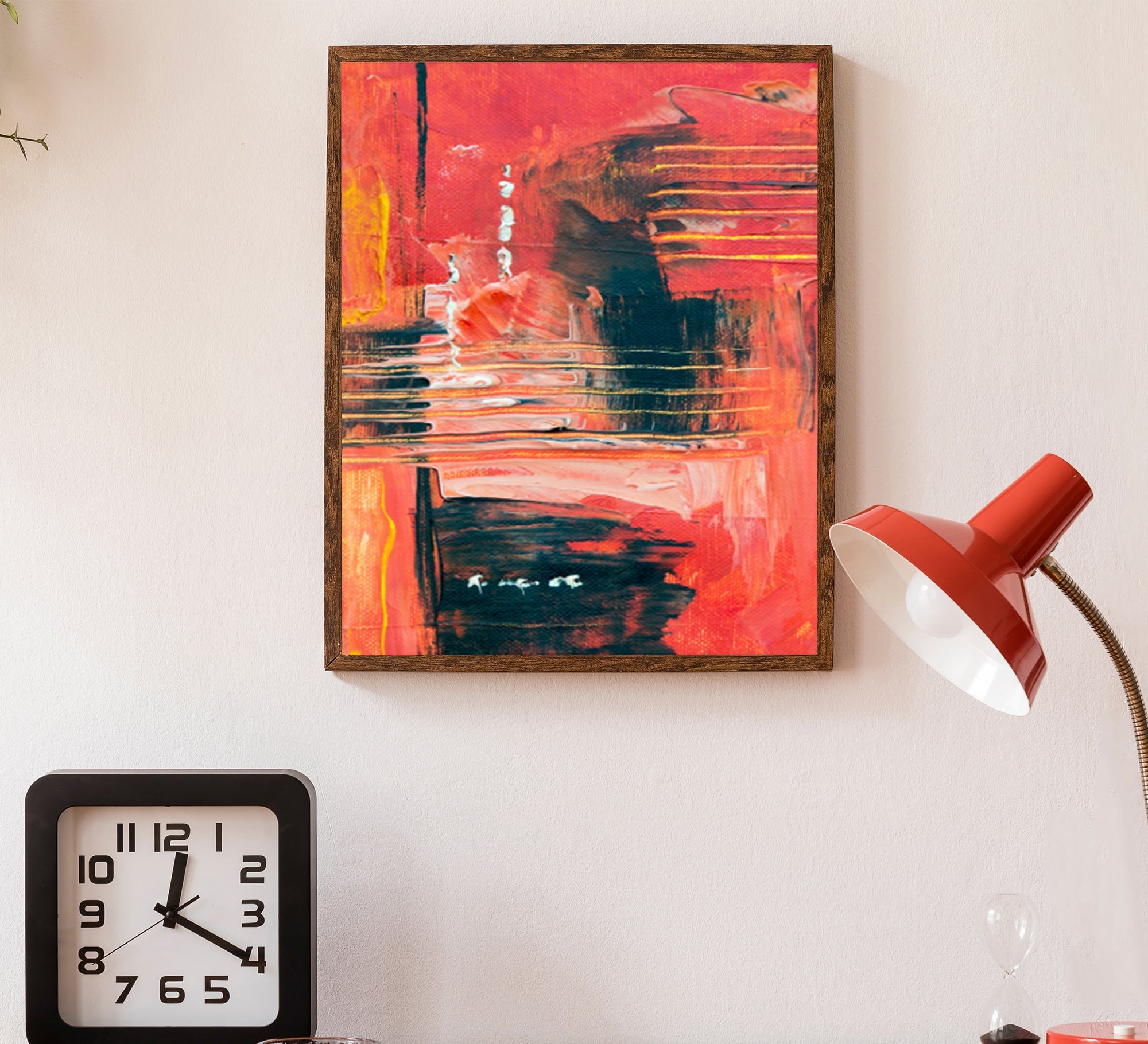 Tableau for drawings in black and orange - Vitrine Furniture - Décor