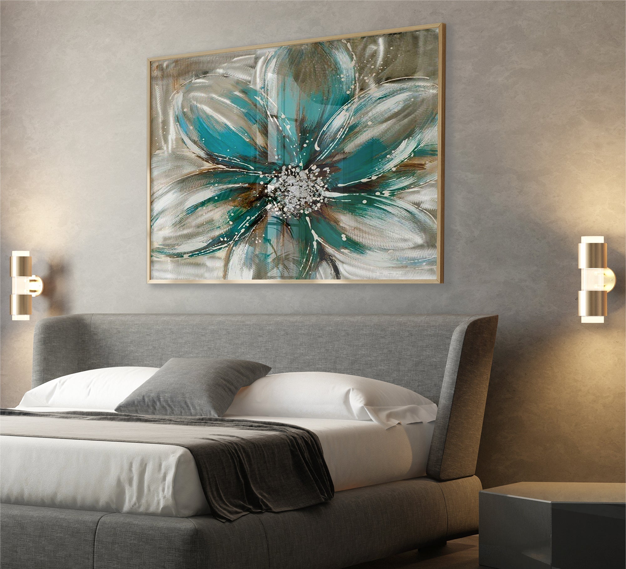 Tableau of a delicate flower - Vitrine Furniture - Décor