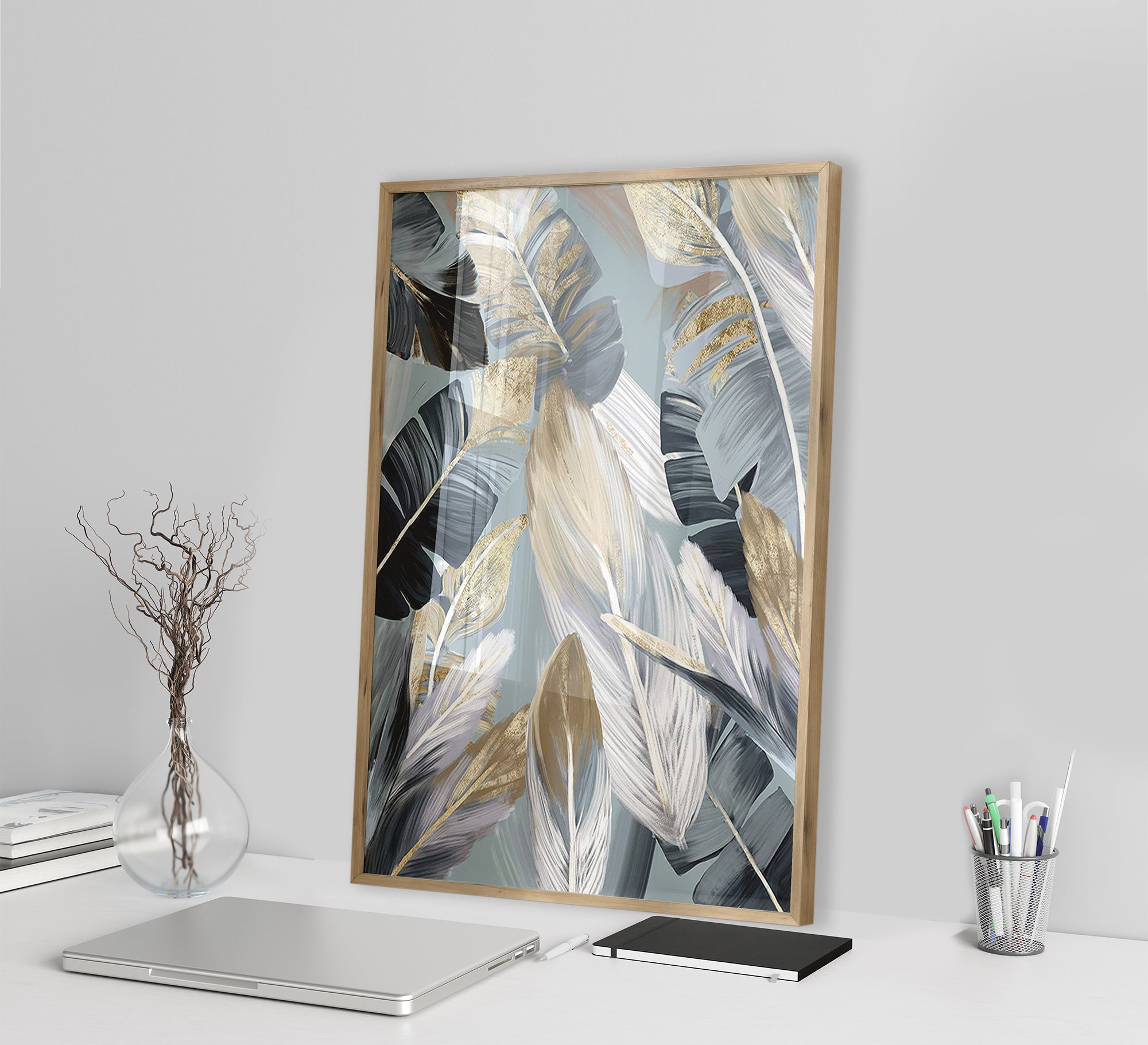 Tableau with calm, overlapping colors - Vitrine Furniture - Décor