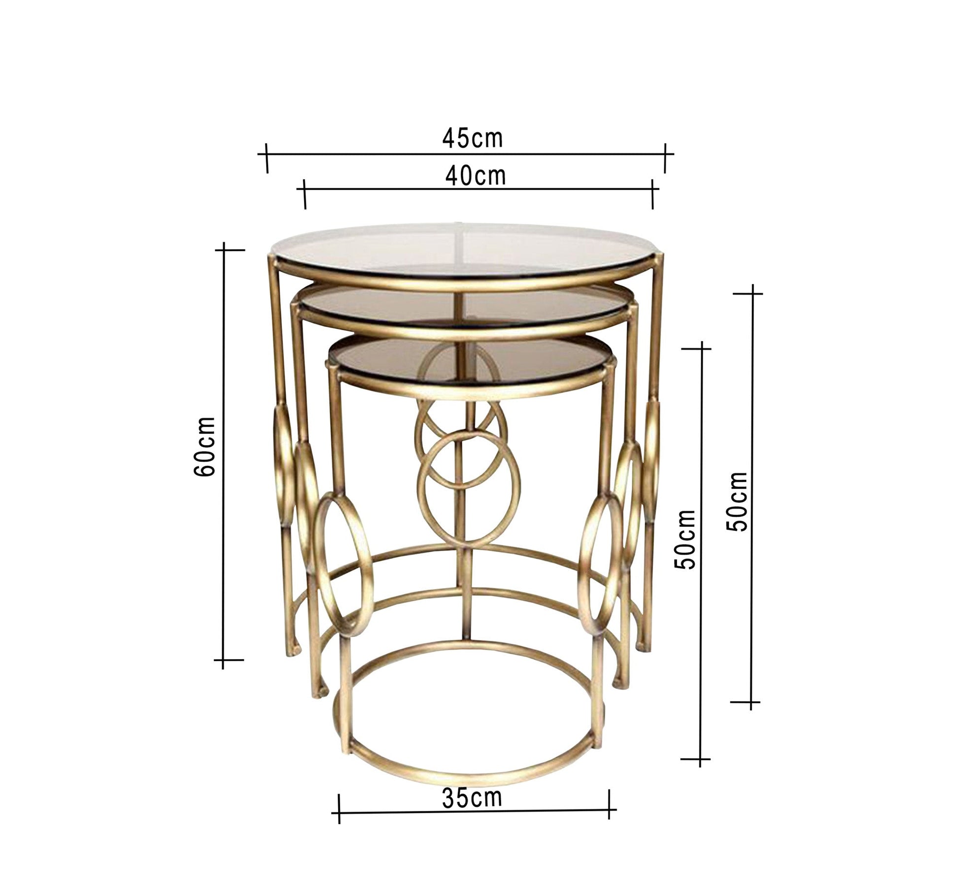 Tables Multi - Size Set - Vitrine Furniture - Living room Tables
