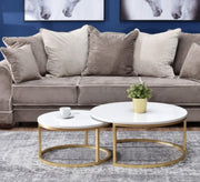 Tables where the magic of white meets the magic of gold - Vitrine Furniture - Furniture