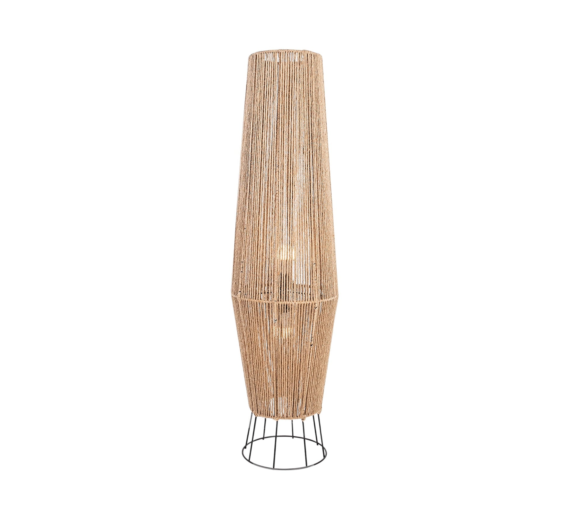 Tall floor lamp with round metal base - Vitrine Furniture - Lighting