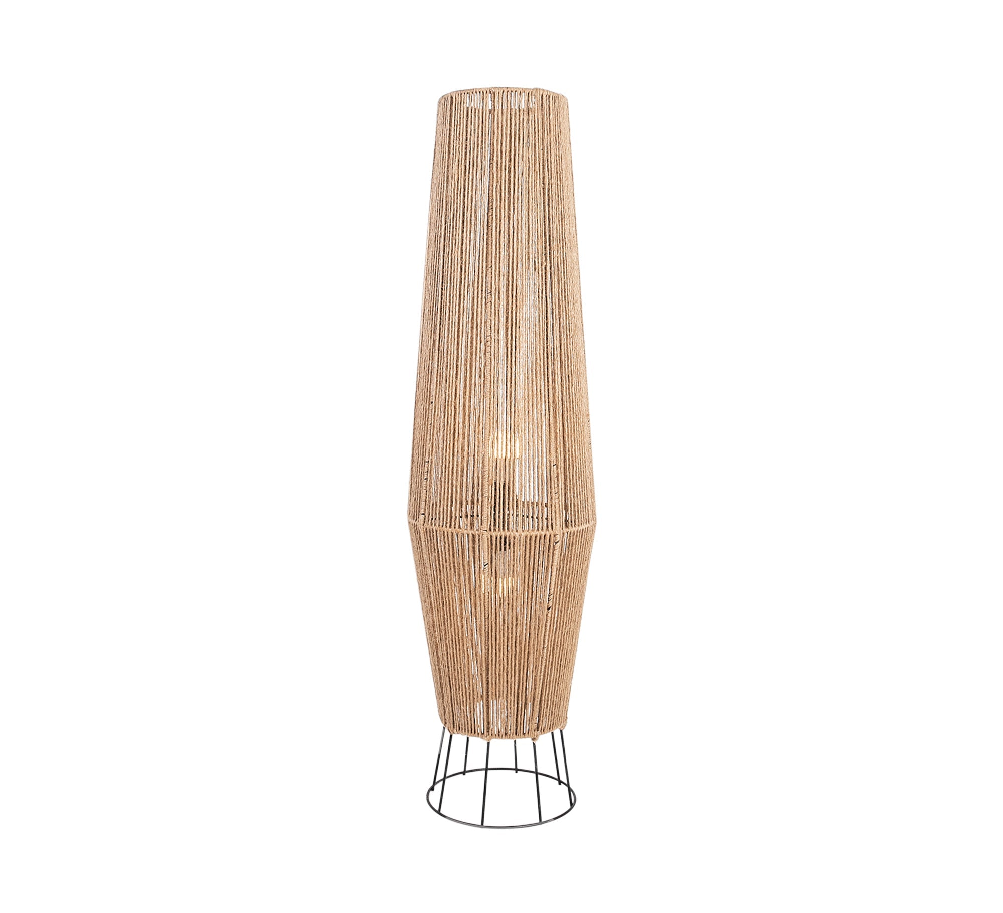 Tall floor lamp with round metal base - Vitrine Furniture - Lighting