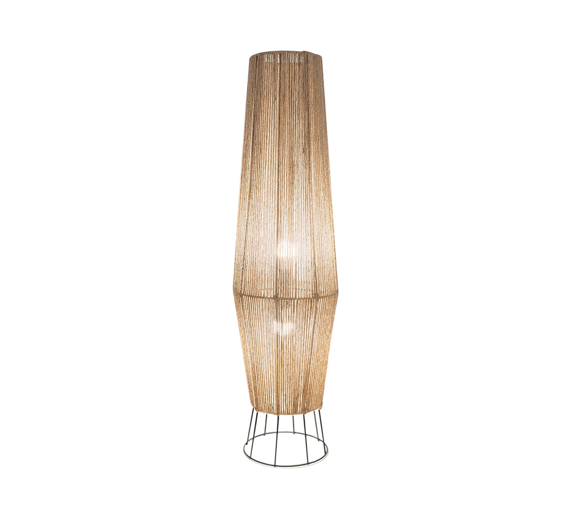 Tall floor lamp with round metal base - Vitrine Furniture - Lighting