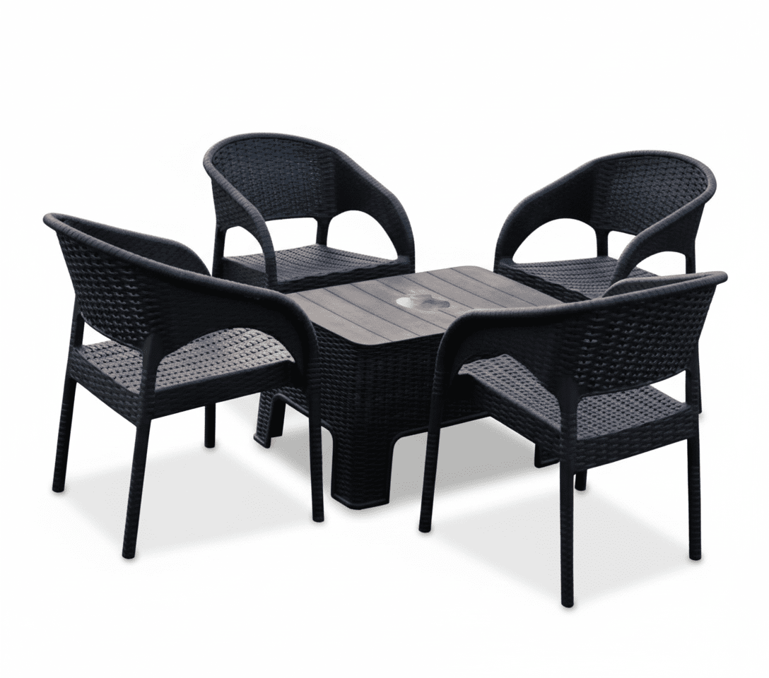 Terrace and garden seating set with a short table - Vitrine Furniture - Outdoor Products
