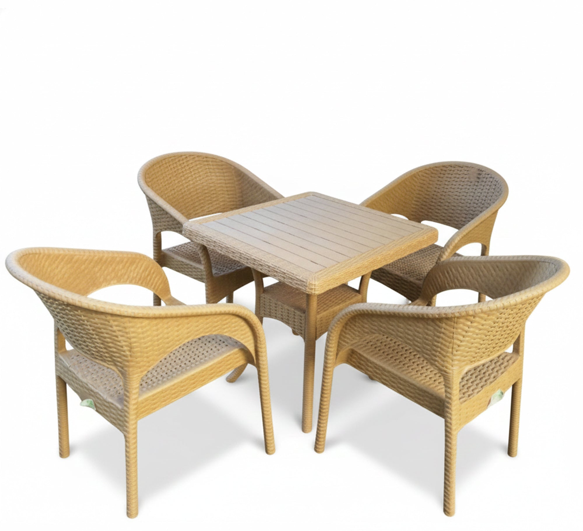 Terrace and garden seating set with a square table - Vitrine Furniture - Outdoor Products