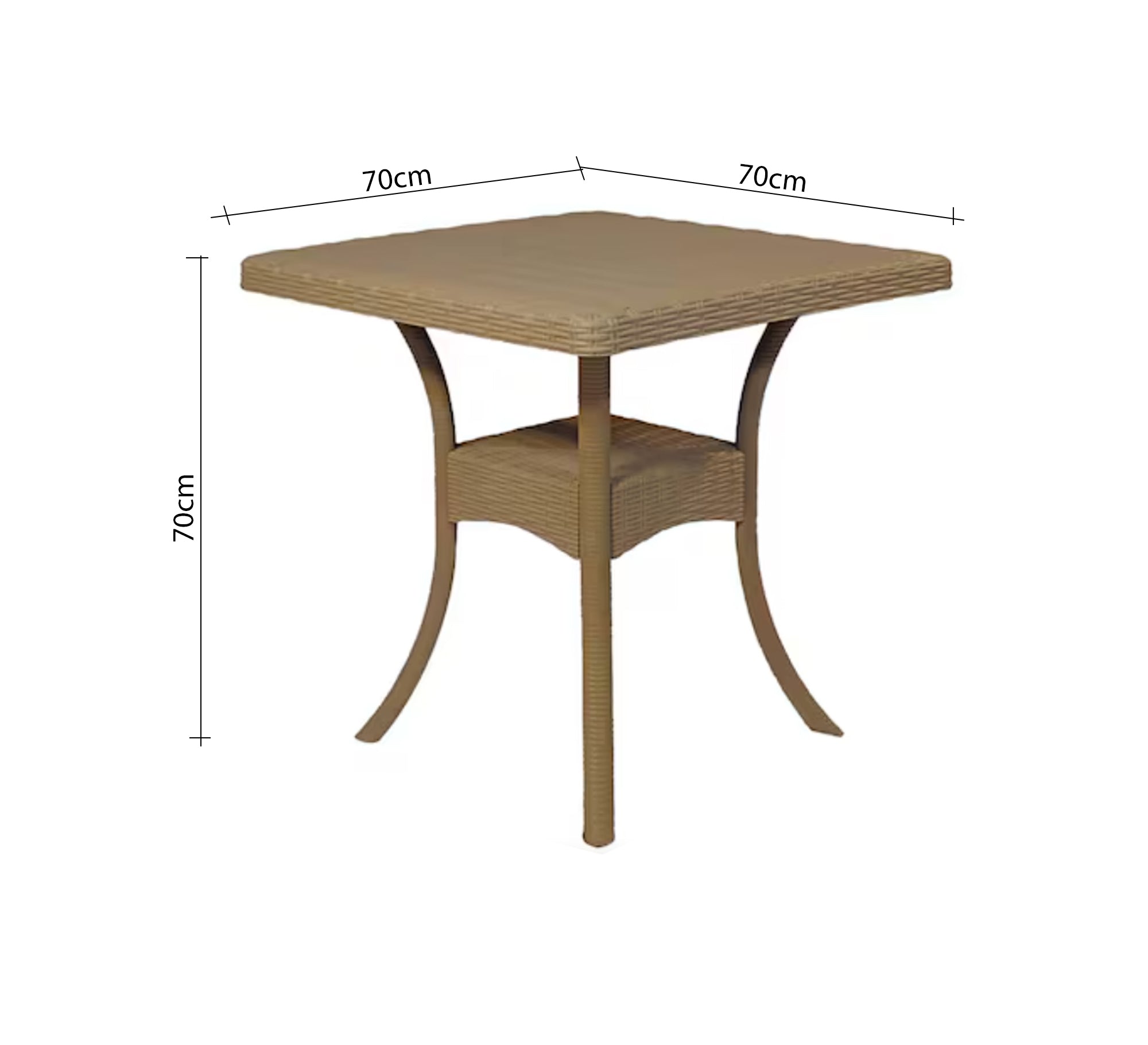 Terrace and garden seating set with a square table - Vitrine Furniture - Outdoor Products