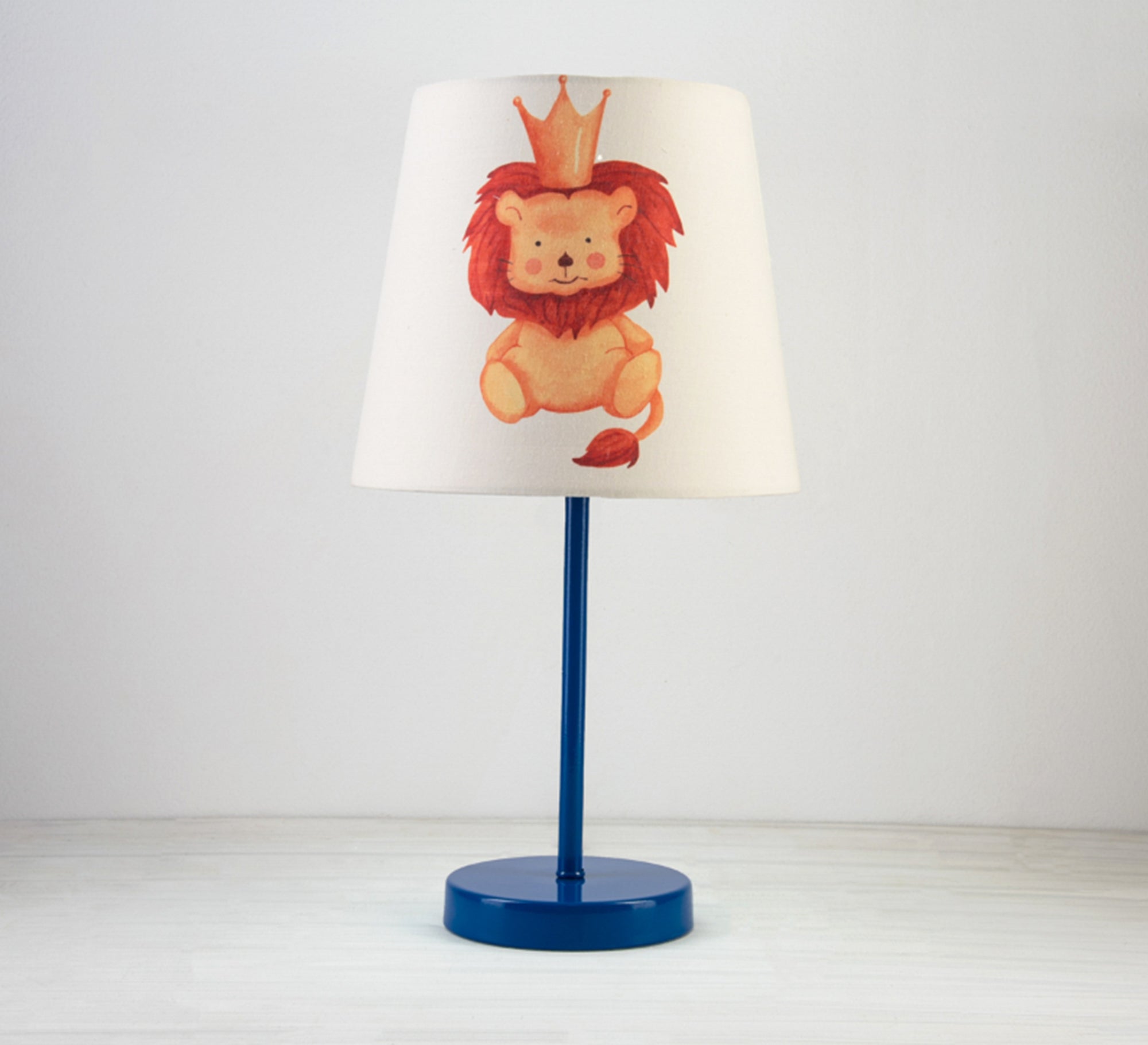 The Lion King Lamp : Light, Fun, Kids, Unique Decor with Blue Base - Vitrine Furniture - Lighting