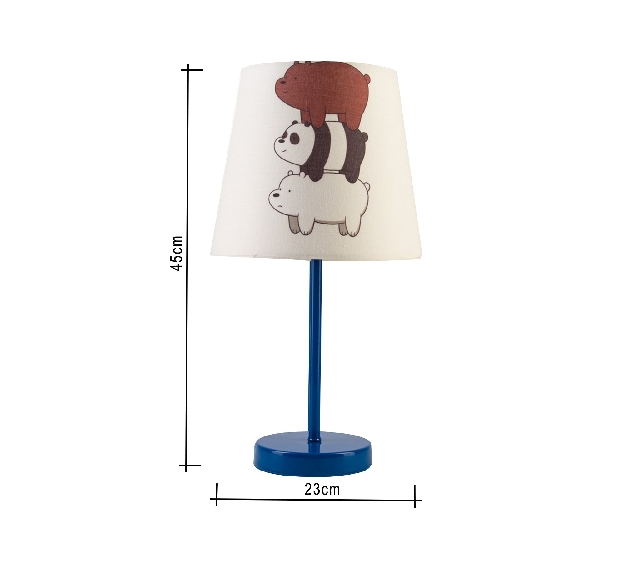 Three Bears Lamp: Cute and playful design with a blue base - Vitrine Furniture - Lighting
