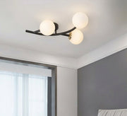 Three-branch leaf ceiling chandelier - Vitrine Furniture - Ceiling lights