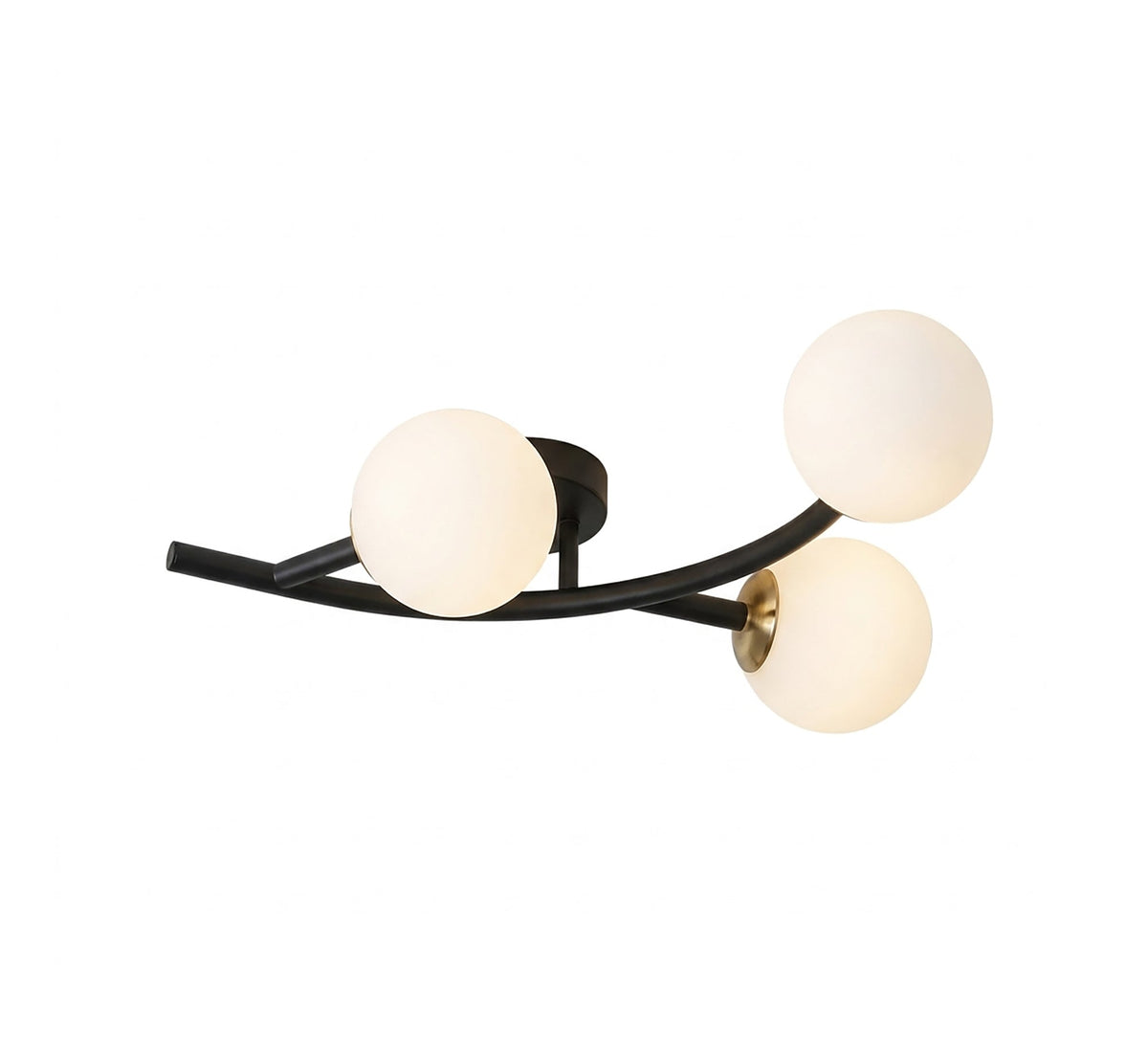Three-branch leaf ceiling chandelier - Vitrine Furniture - Ceiling lights