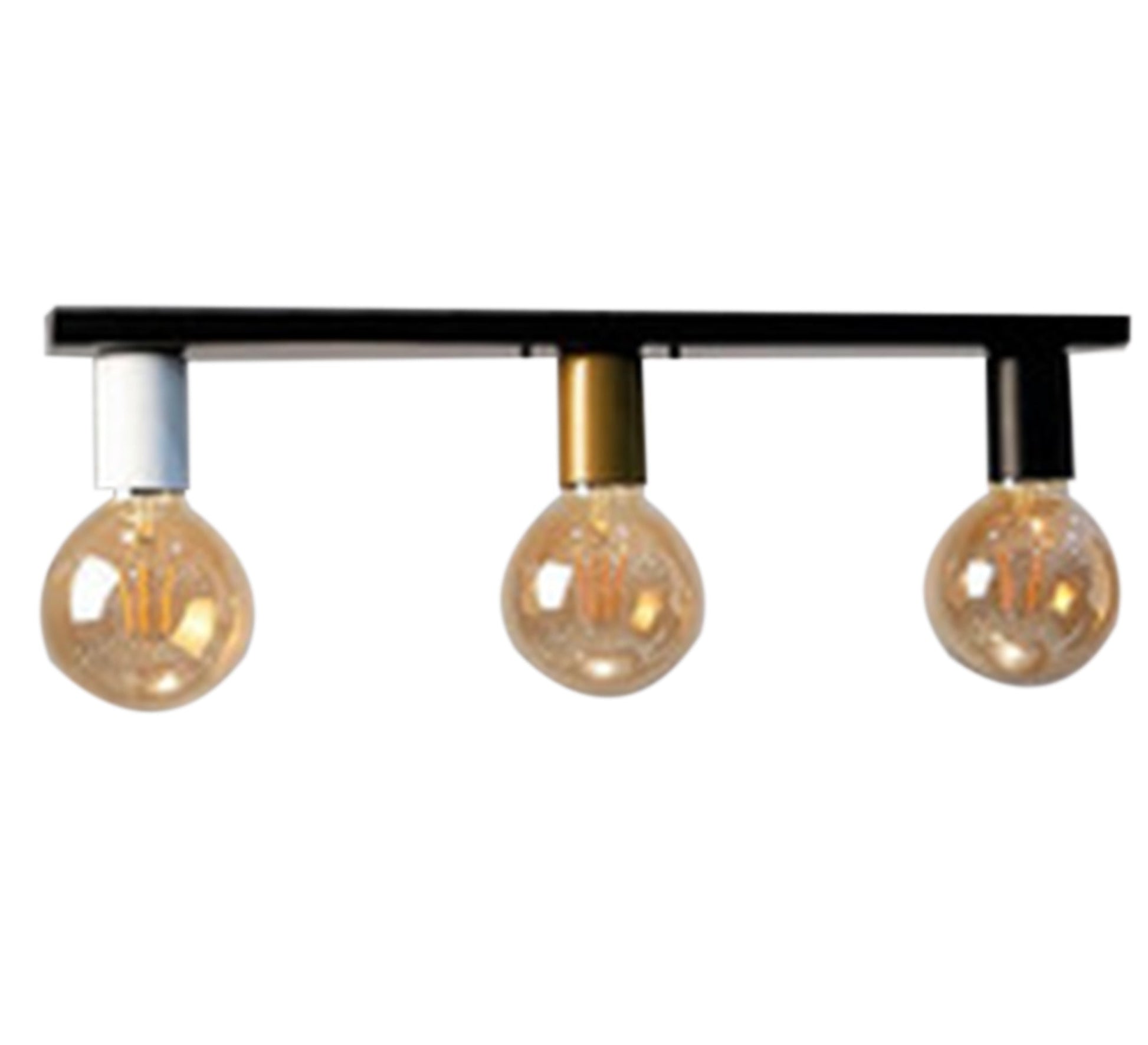 Three - bulb ceiling lamp with colored switches - Vitrine Furniture - Lighting