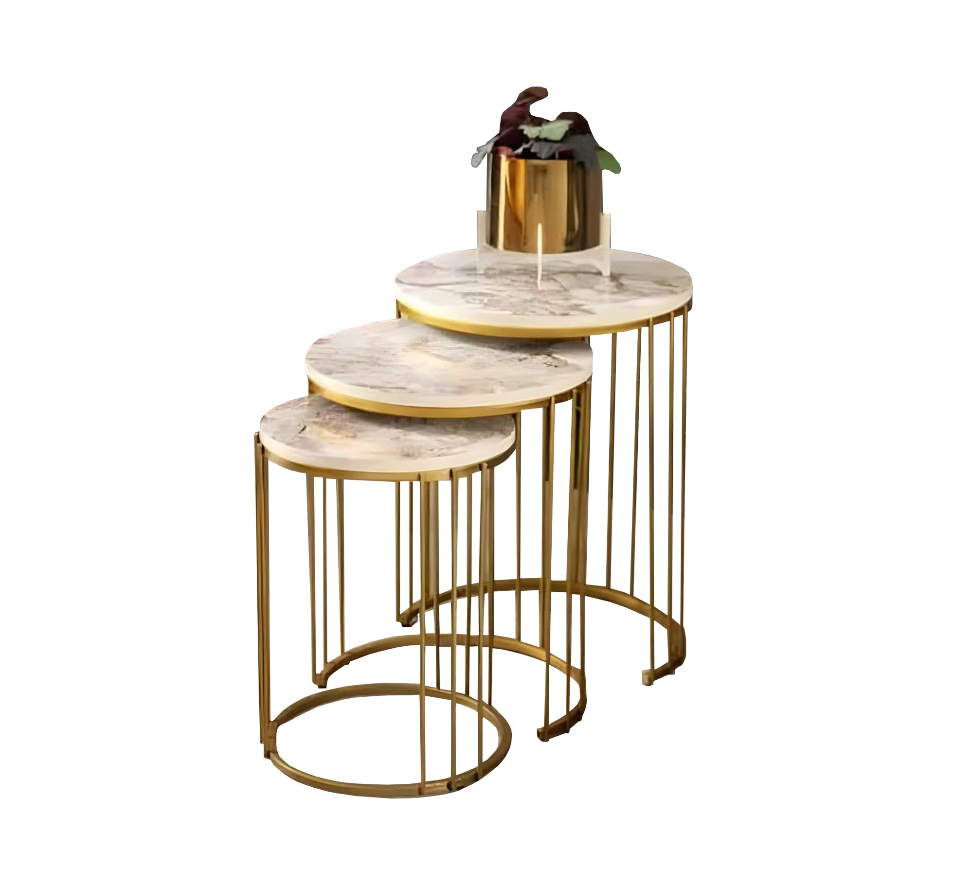 Three circular tables with various sizes - Vitrine Furniture - Furniture