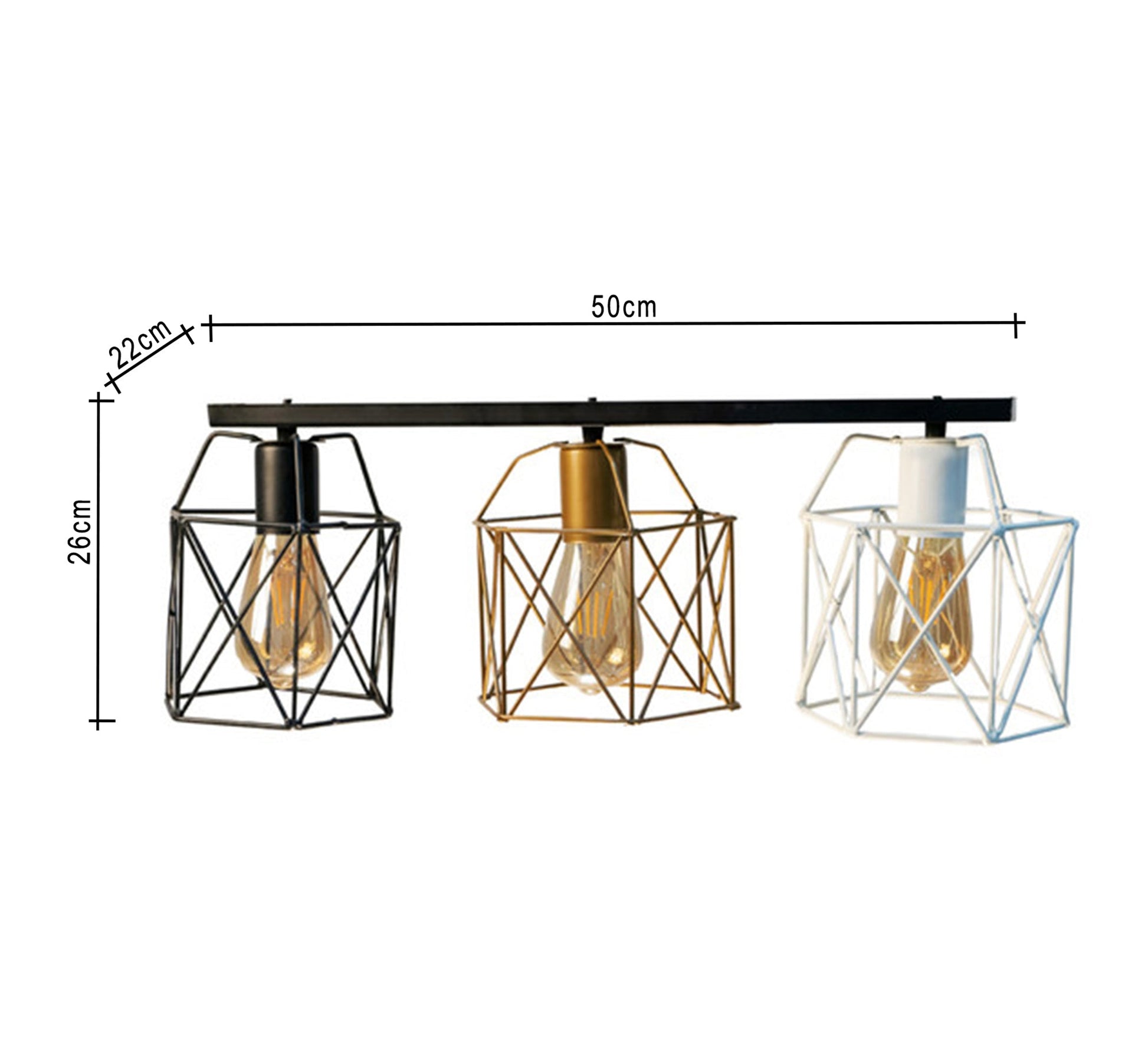 Three - color ceiling lamp - Vitrine Furniture - Lighting