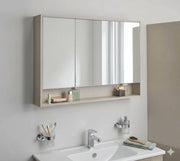 Three Door Bathroom Storage Unit with Shelf - Vitrine Furniture - Cabinets