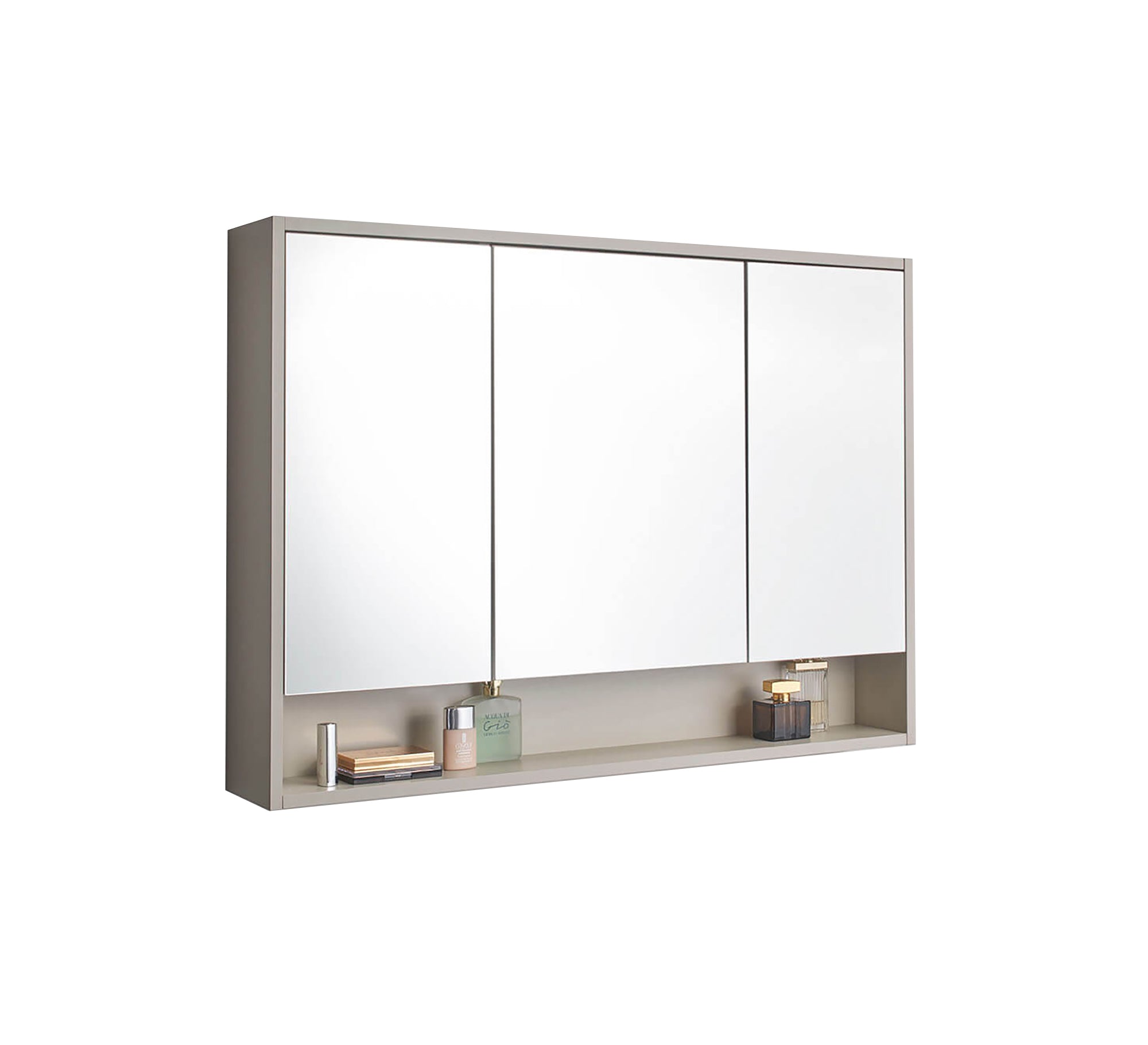 Three Door Bathroom Storage Unit with Shelf - Vitrine Furniture - Furniture