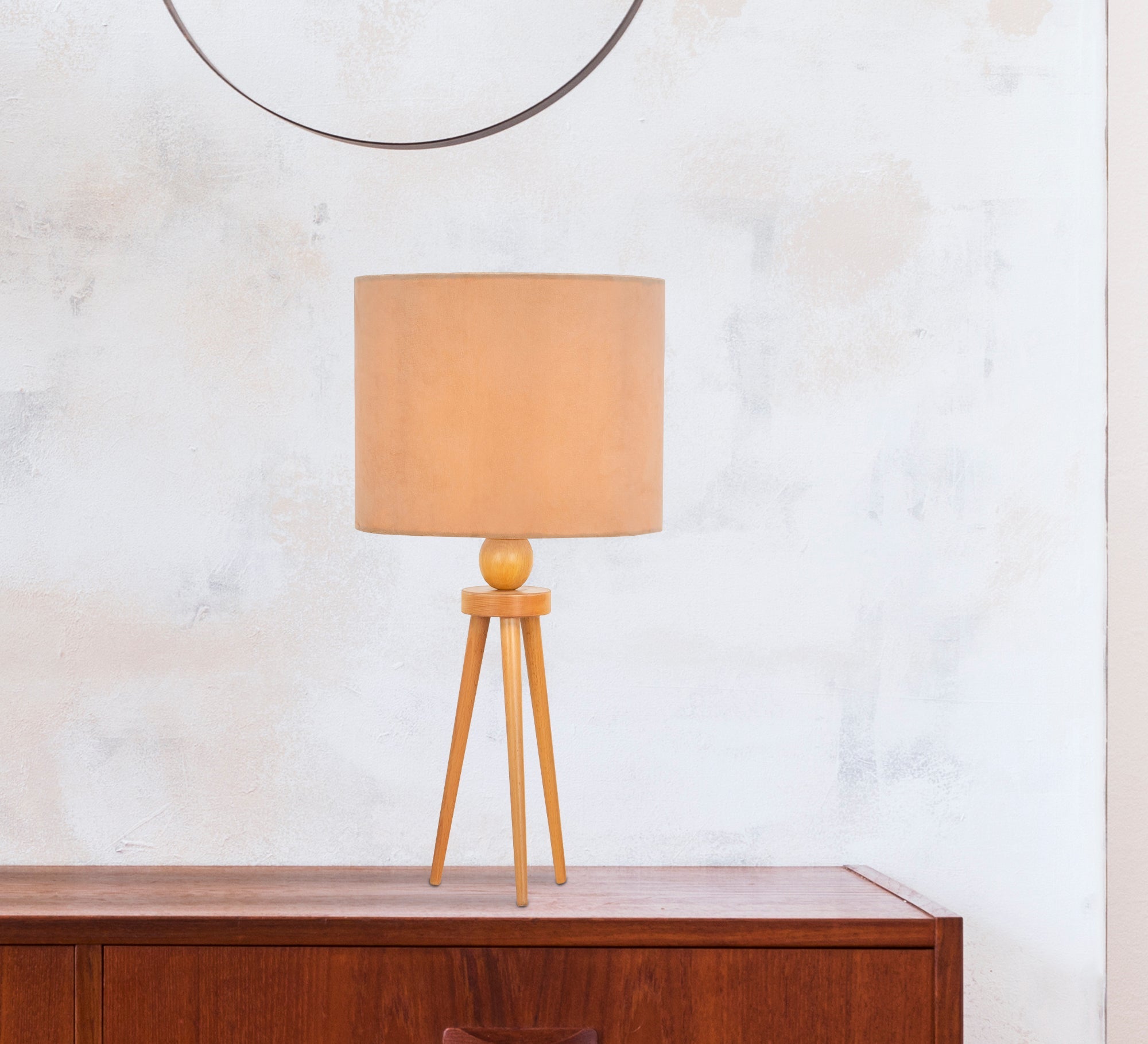 Three - legged wooden lamp - Vitrine Furniture - Lighting