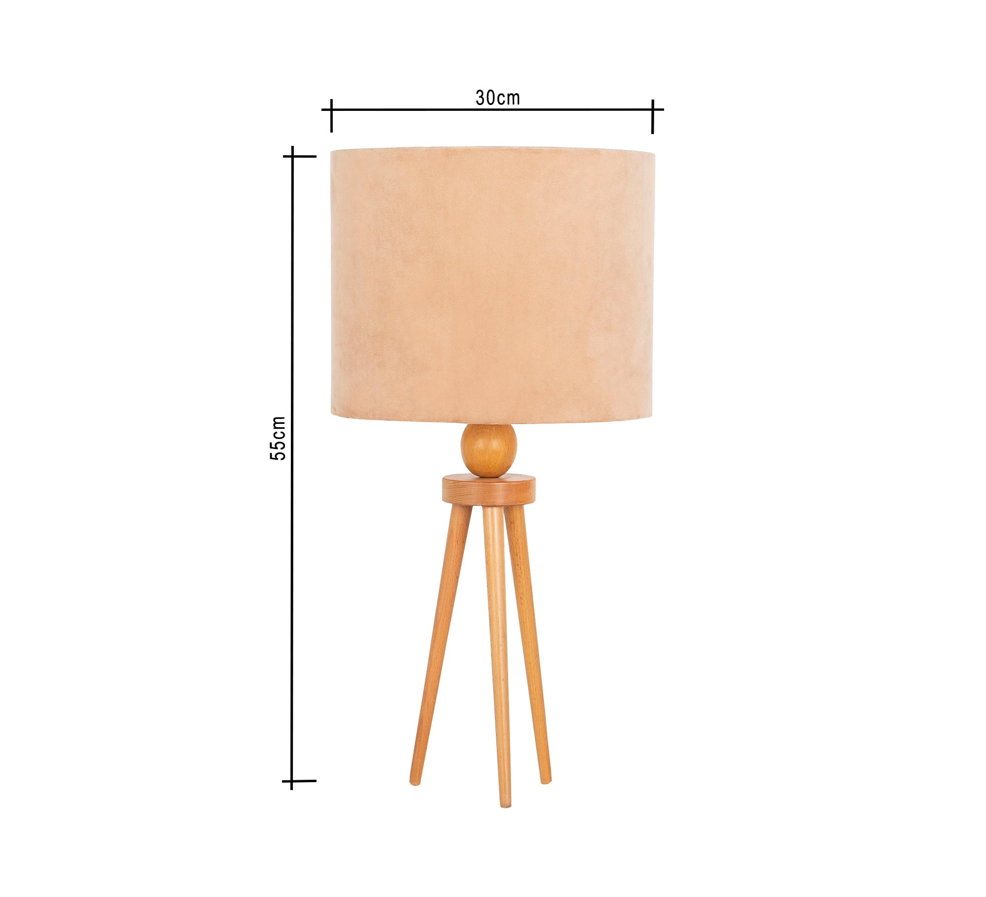 Three - legged wooden lamp - Vitrine Furniture - Lighting