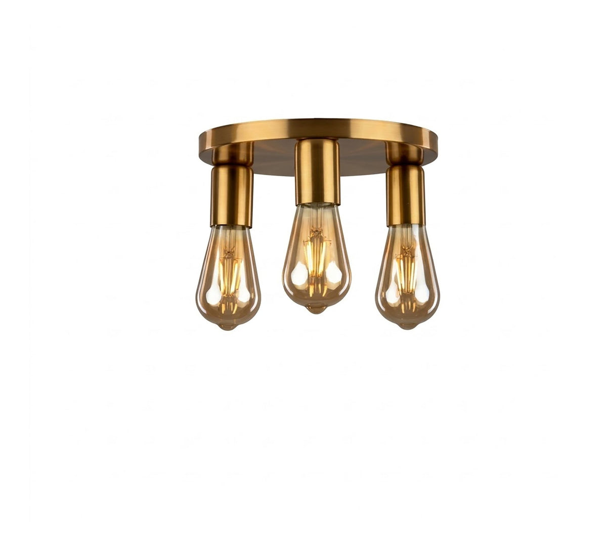 Three-light ceiling chandelier in a copper finish - Vitrine Furniture - Ceiling lights