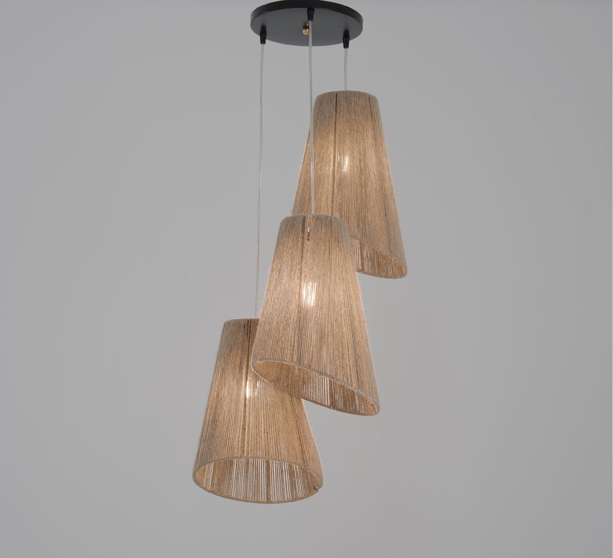 Three - light pendant lighting at different levels - Vitrine Furniture - Lighting