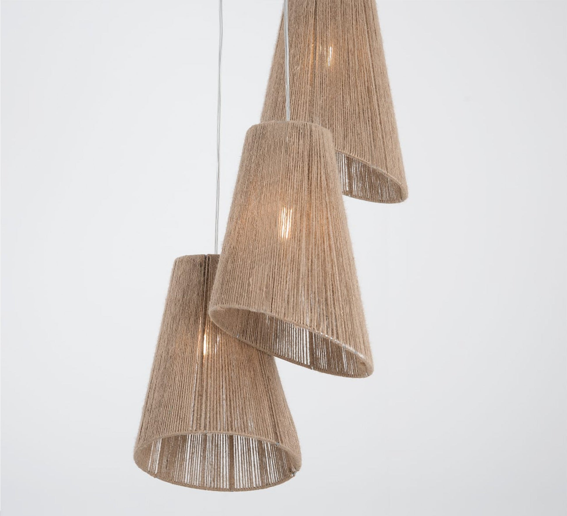 Three - light pendant lighting at different levels - Vitrine Furniture - Lighting