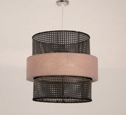 Three - light pendant lighting with a ceiling - mounted base - Vitrine Furniture - Lighting