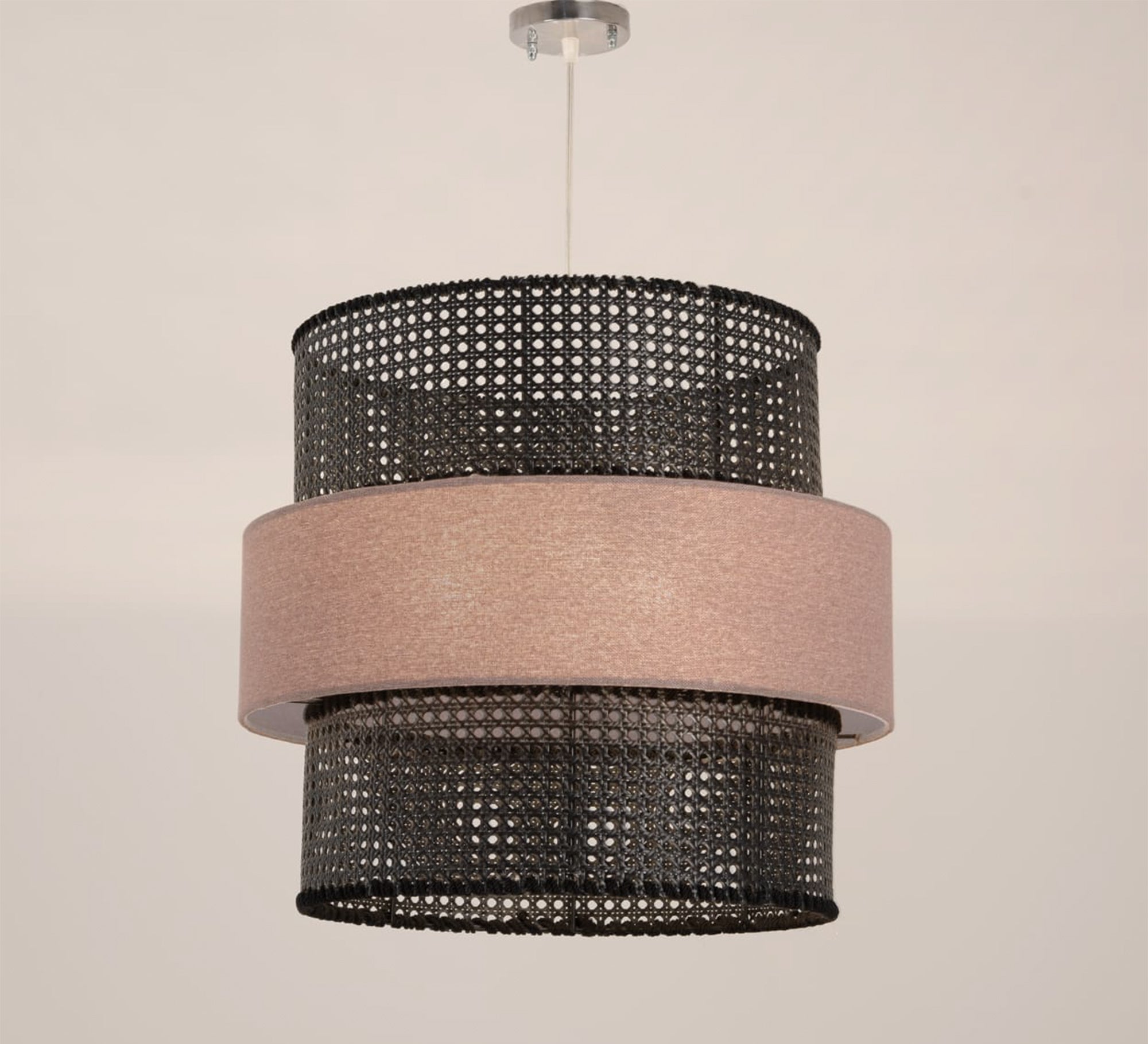 Three - light pendant lighting with a ceiling - mounted base - Vitrine Furniture - Lighting