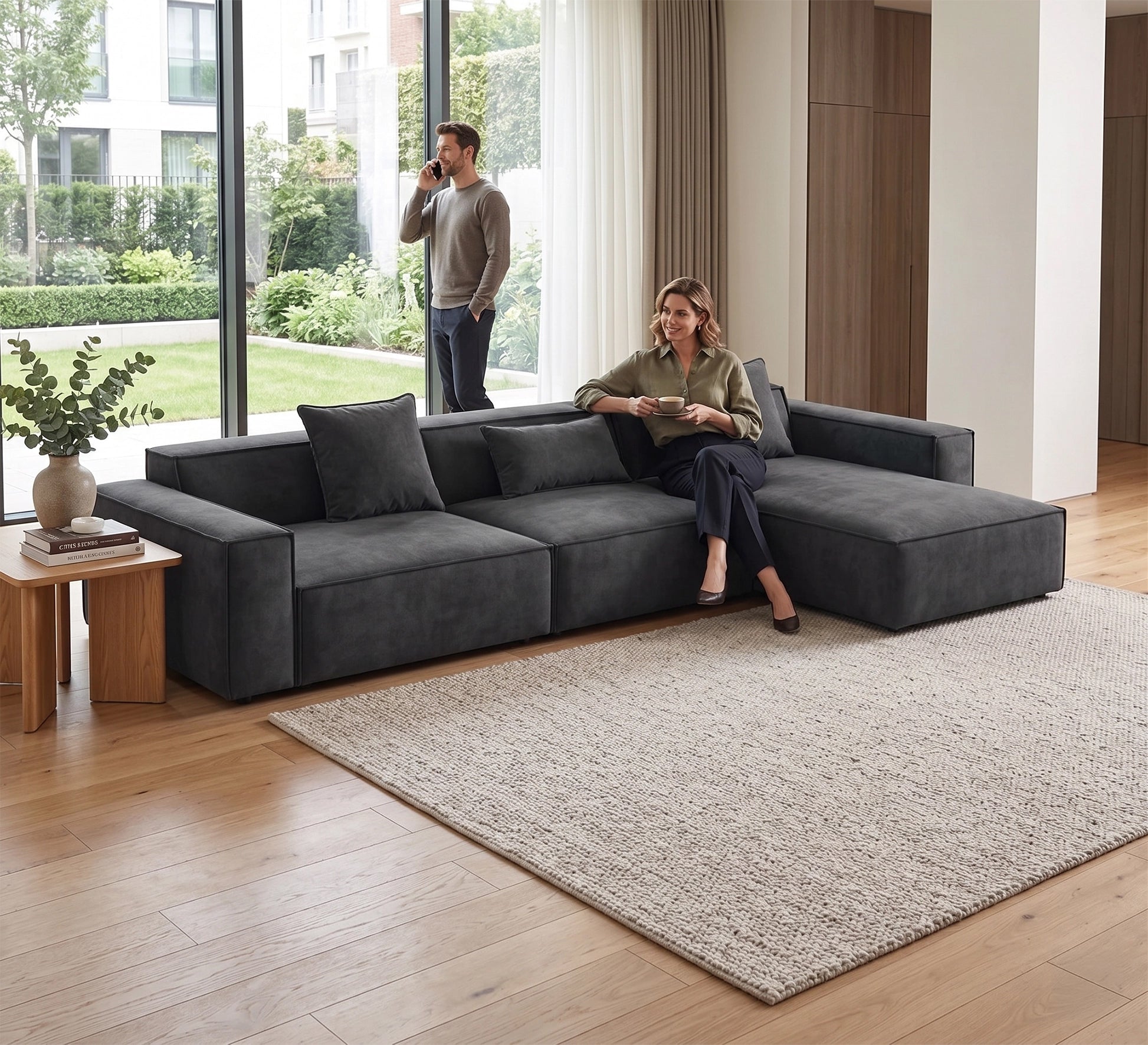 Three - piece flexible sofa - Vitrine Furniture - Sofas