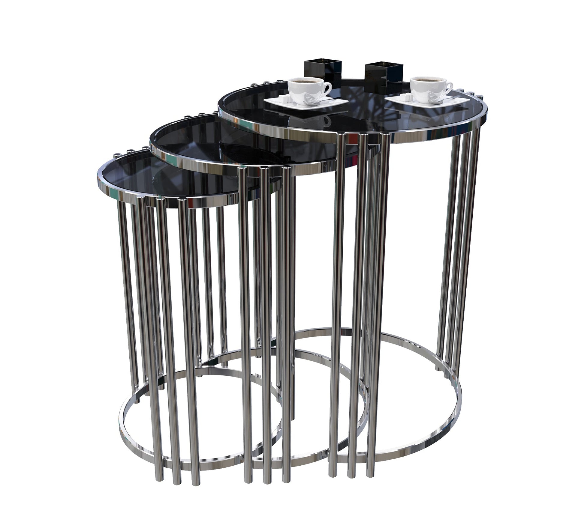 Three - piece round table set - Vitrine Furniture - Furniture