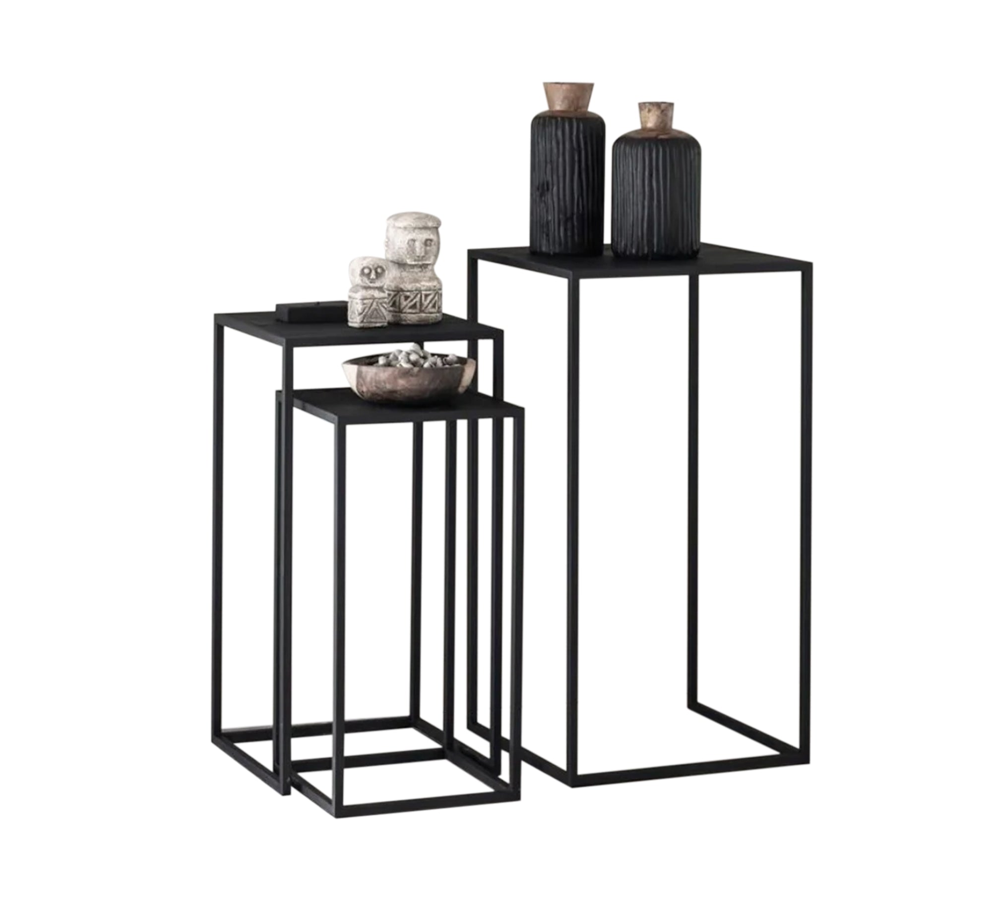 Three square tables of varying sizes - Vitrine Furniture - Furniture