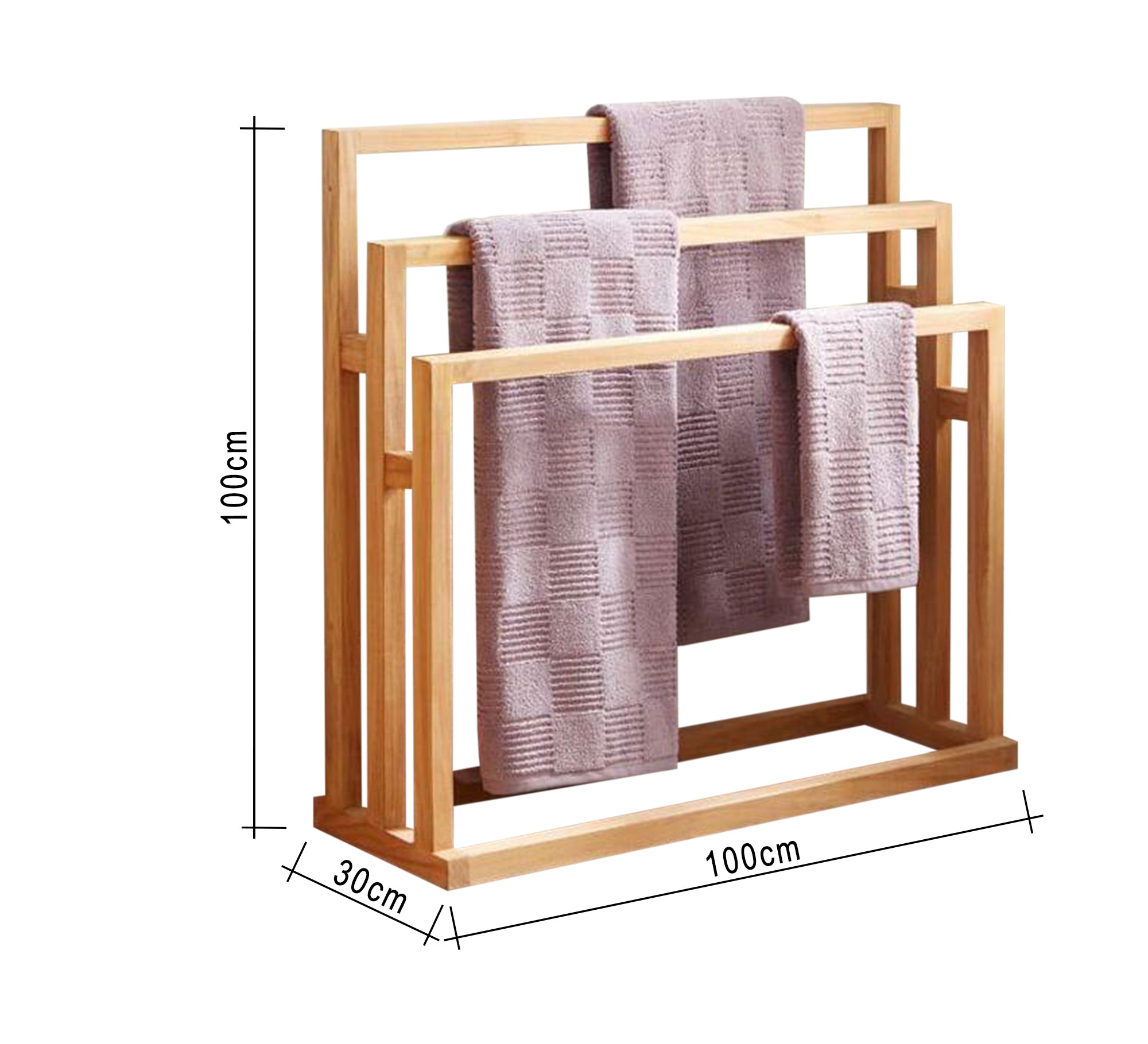 Three - tier floor towel rack - Vitrine Furniture - Furniture