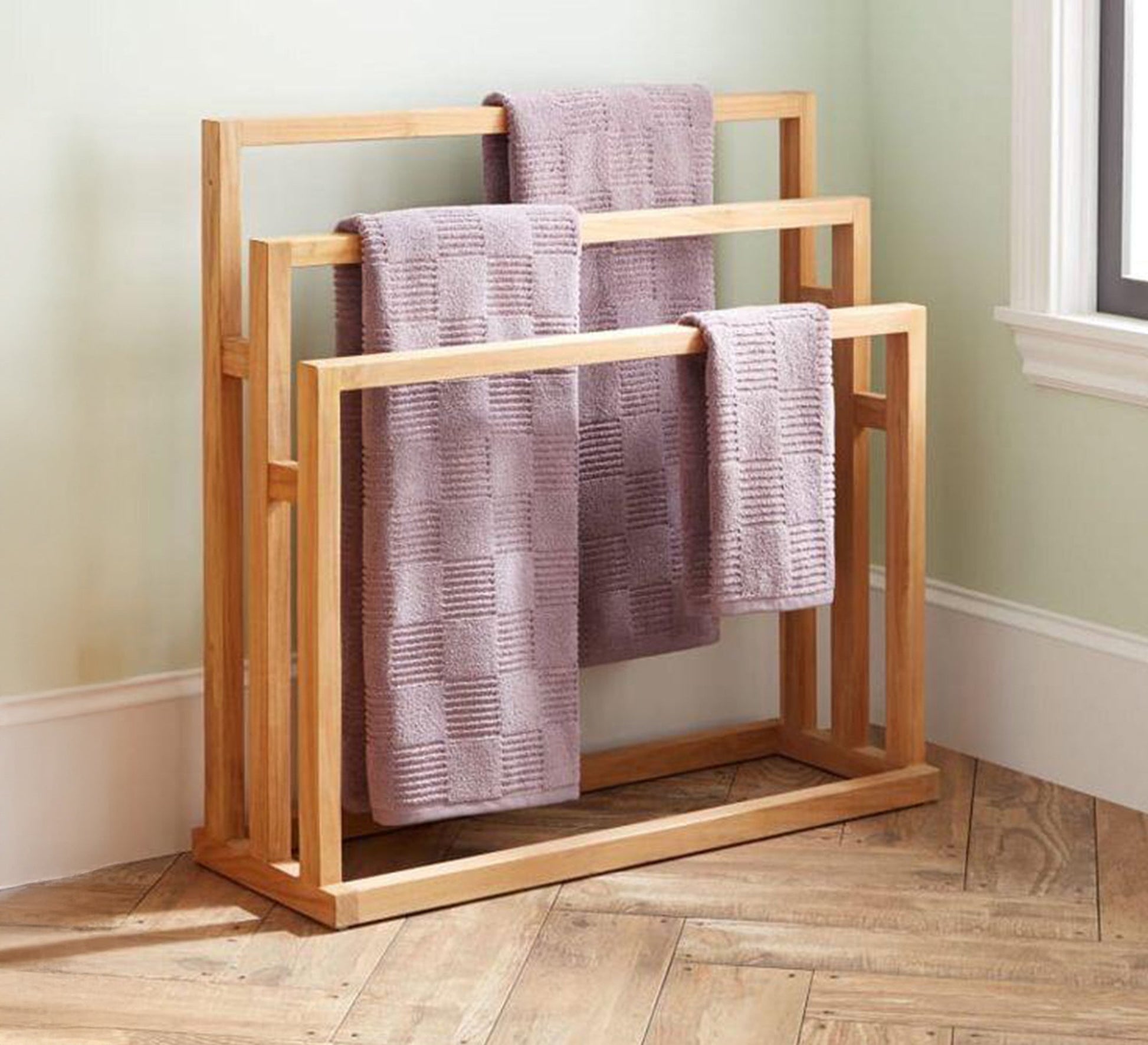 Three - tier floor towel rack - Vitrine Furniture - Furniture