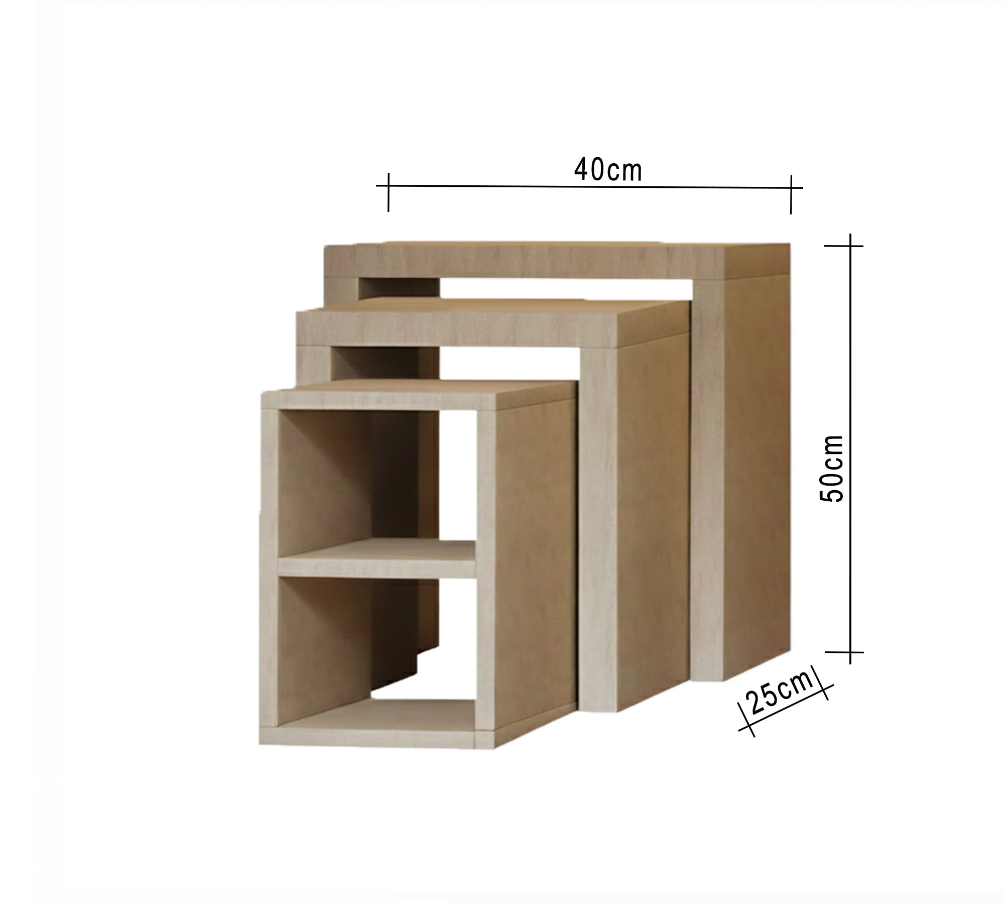 Three - tiered multi - purpose table - Vitrine Furniture - Side Tables
